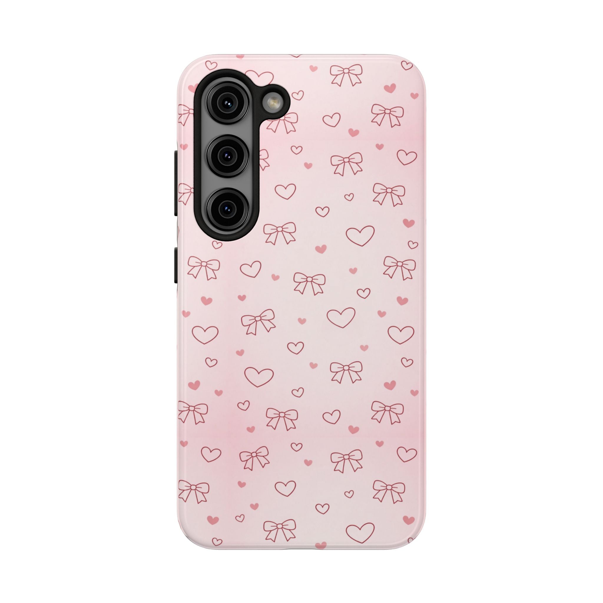 Pink Hearts & Bows Phone Case