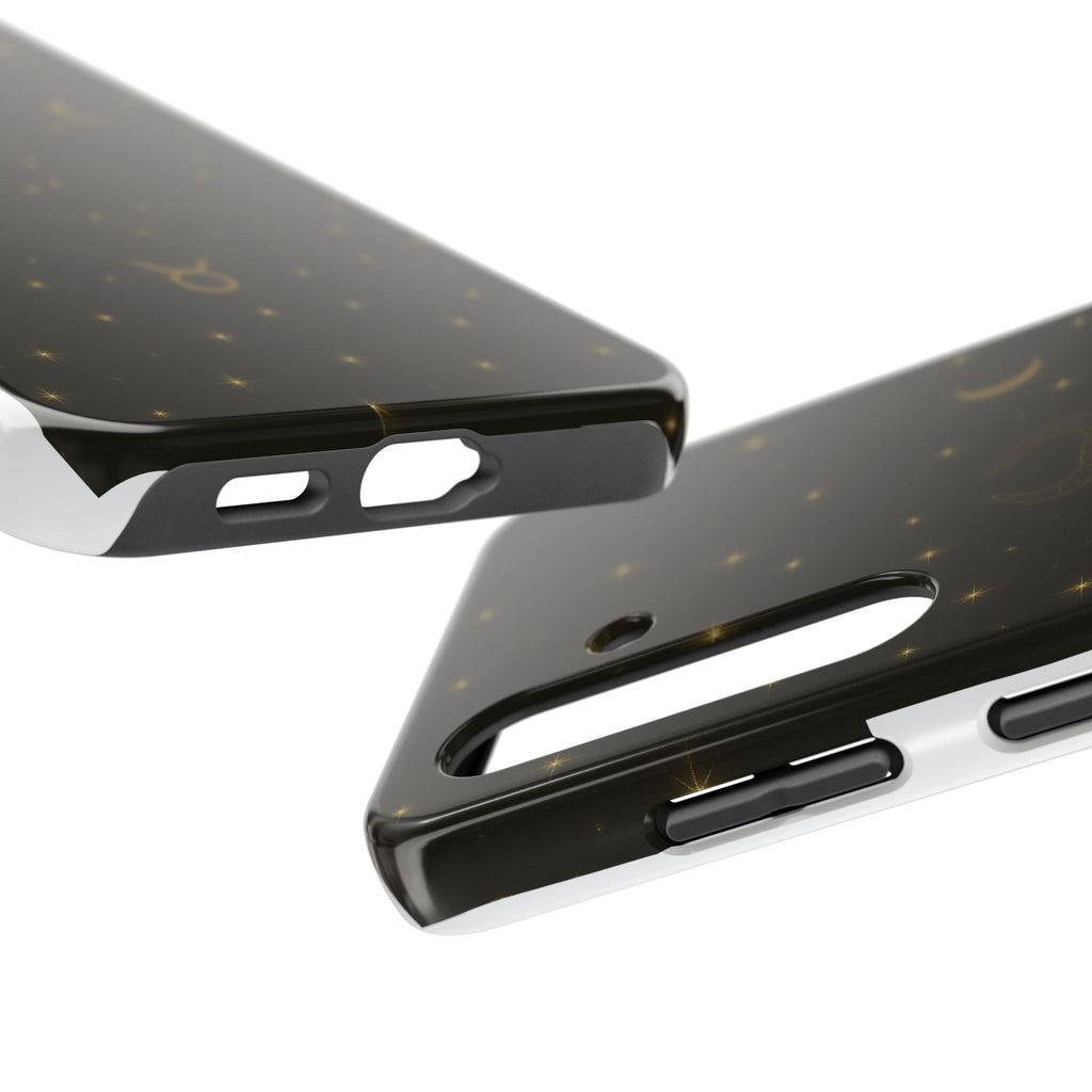 Taurus Constellation Tough Phone Case — Gold Zodiac Bull Phone Case