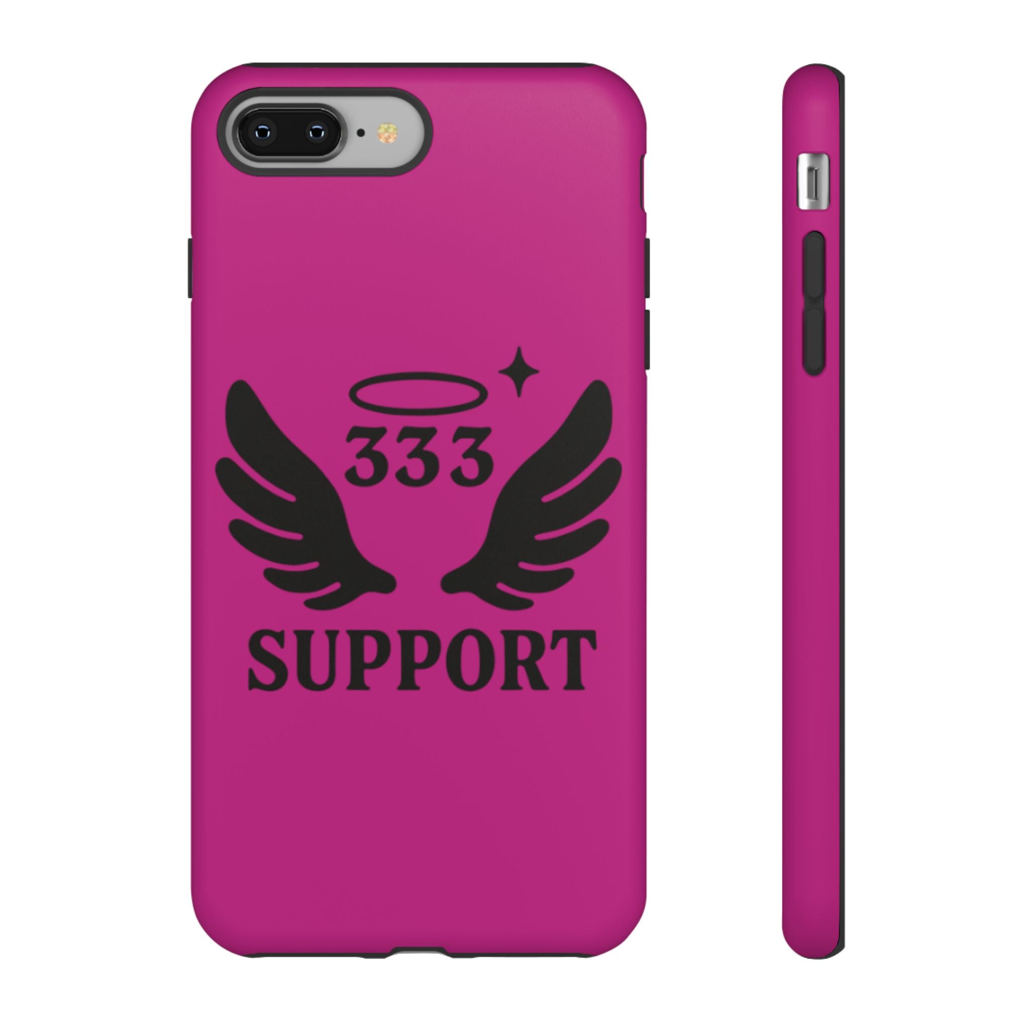 Black & Pink 333 Support Phone Case