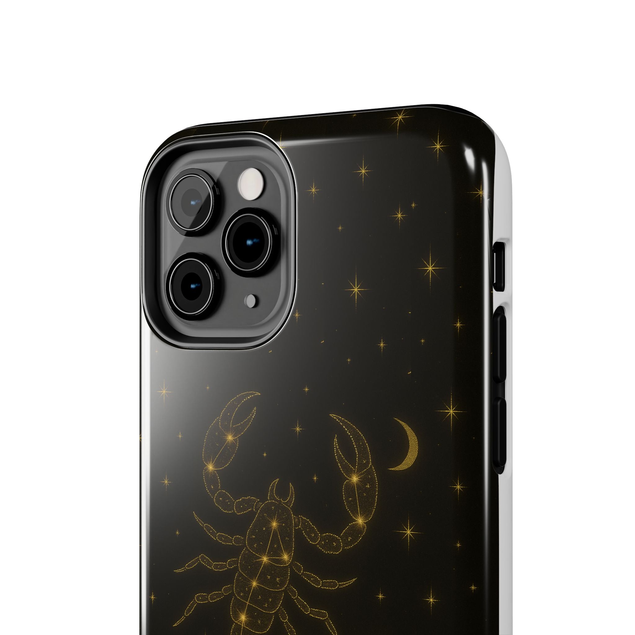Scorpio Constellation Tough Phone Case — Black & Gold Zodiac Protection
