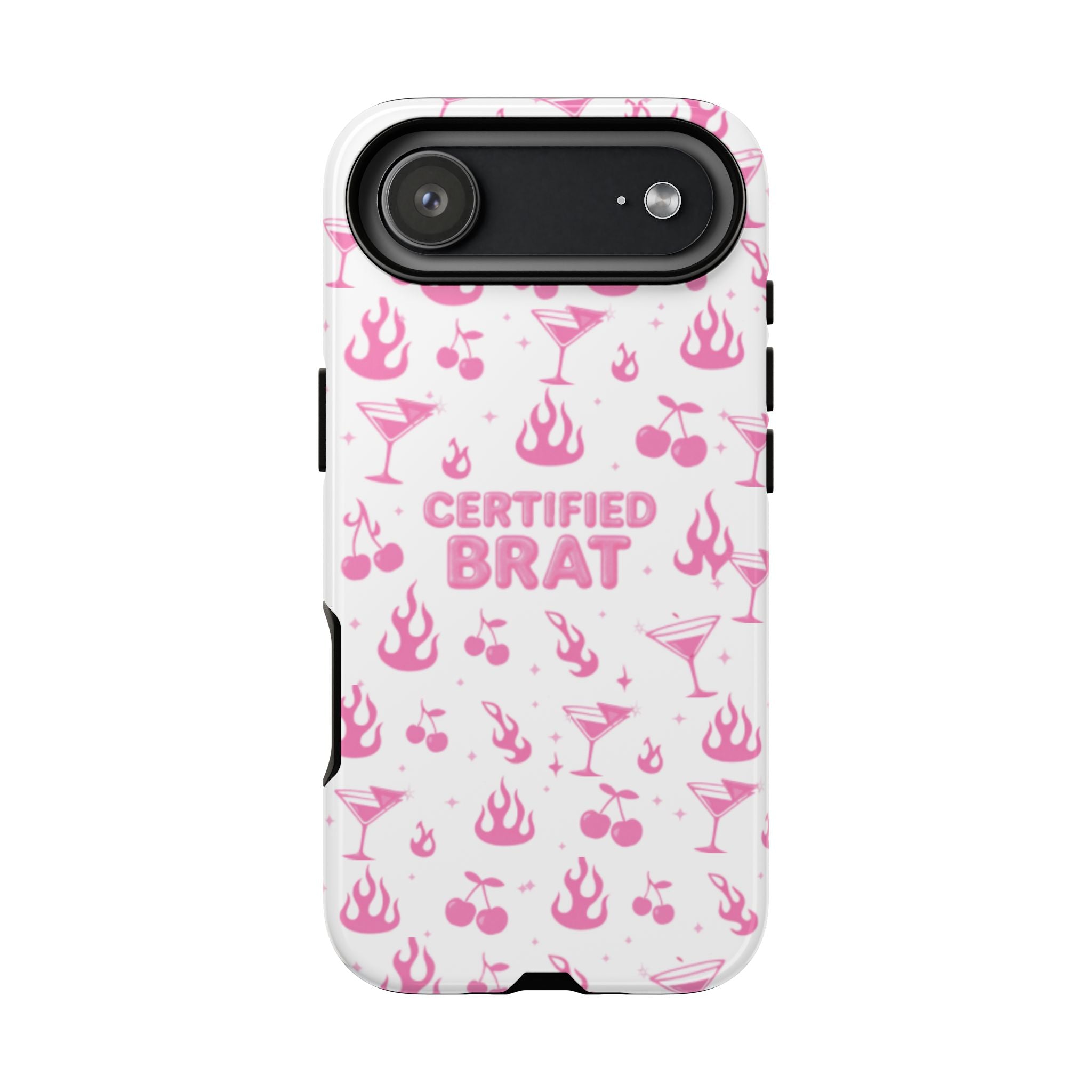 Certified Brat Pink Pattern Phone Case
