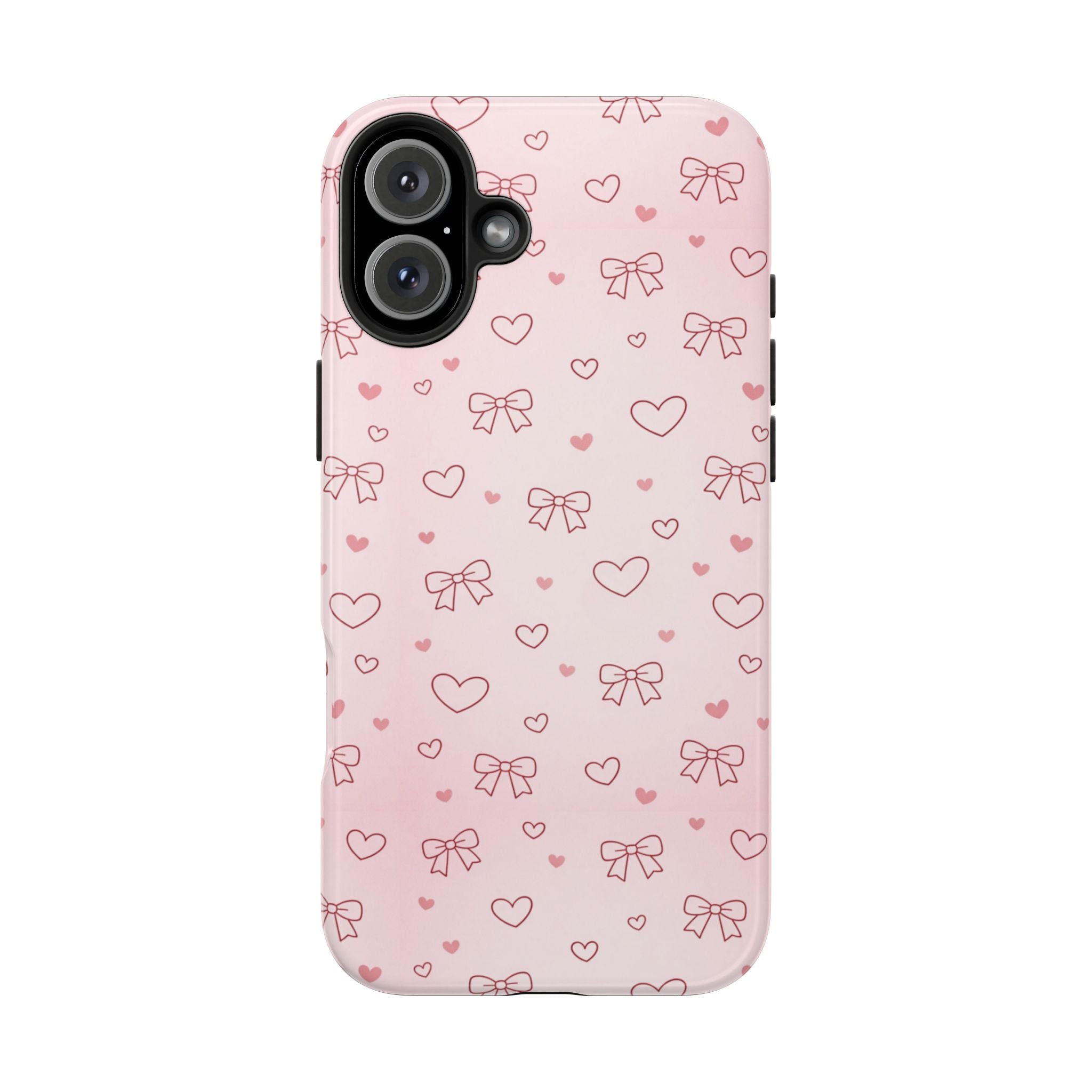 Pink Hearts & Bows Phone Case