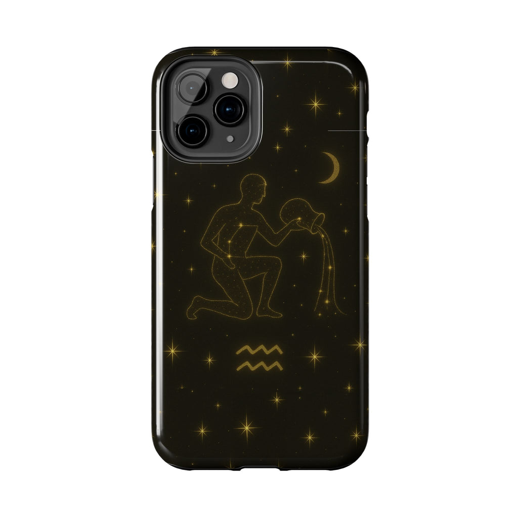 Aquarius Constellation Tough Phone Case — Zodiac Water-Bearer Astrology Design