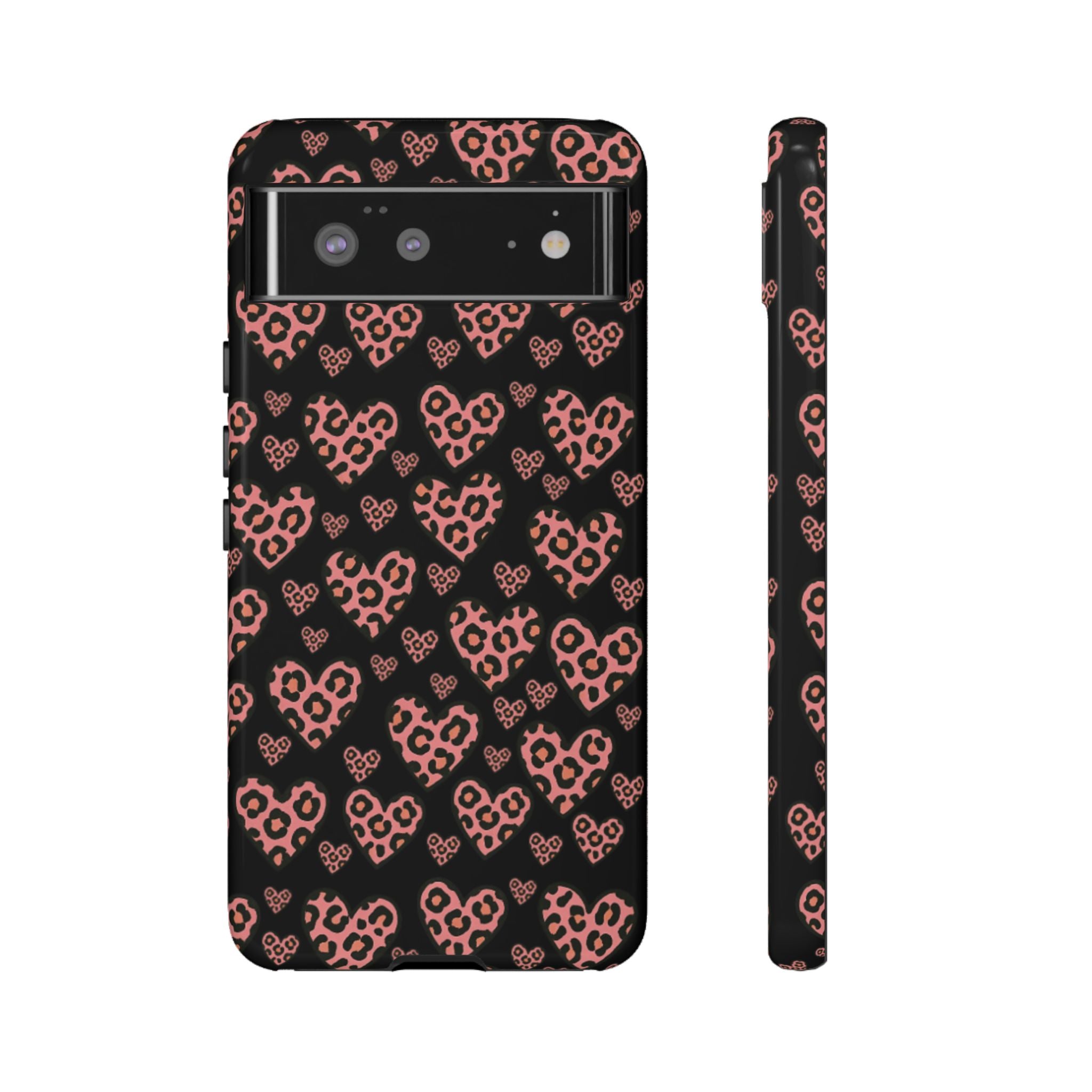 Leopard Heart Phone Case