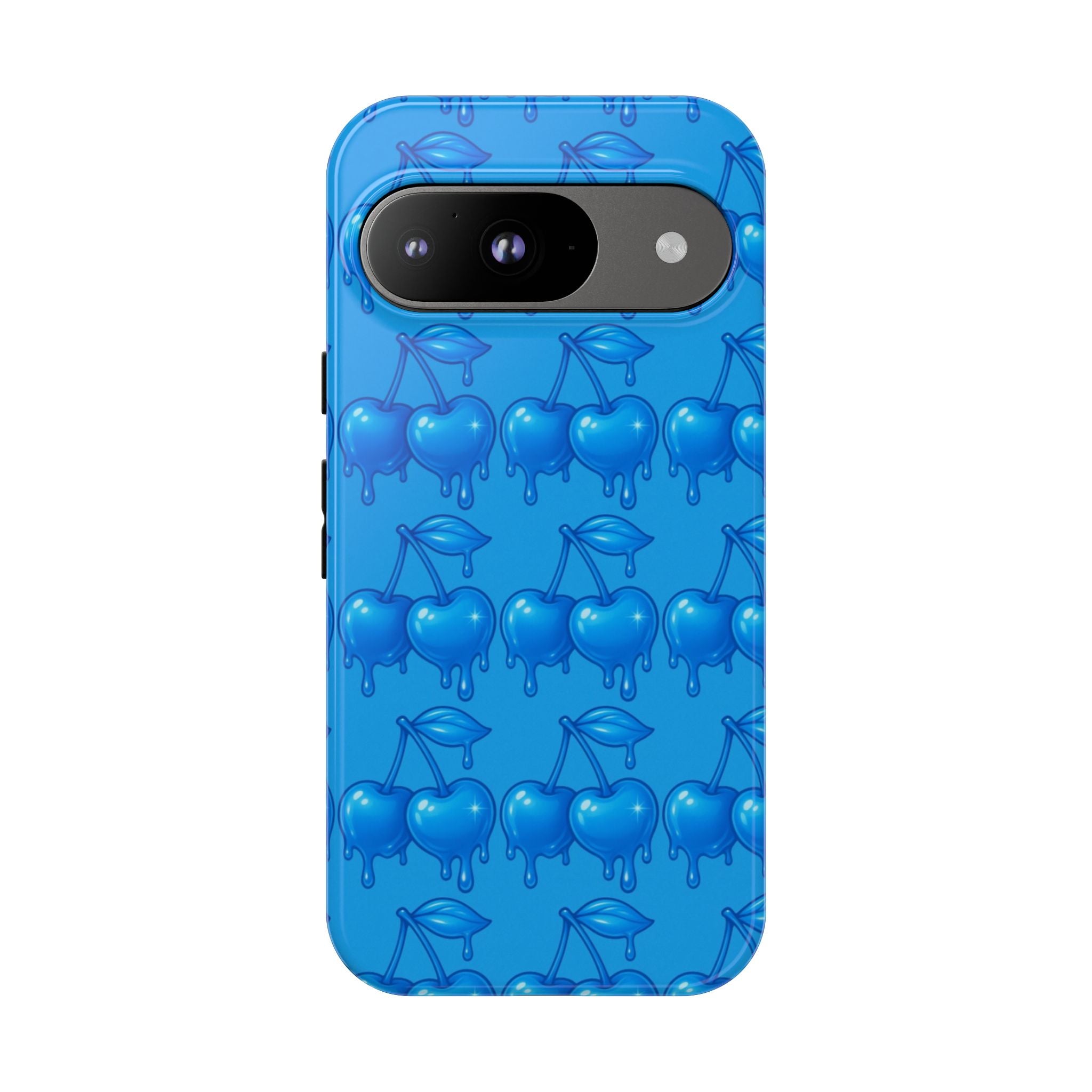 Blue Dripping Cherry Tough Phone Case