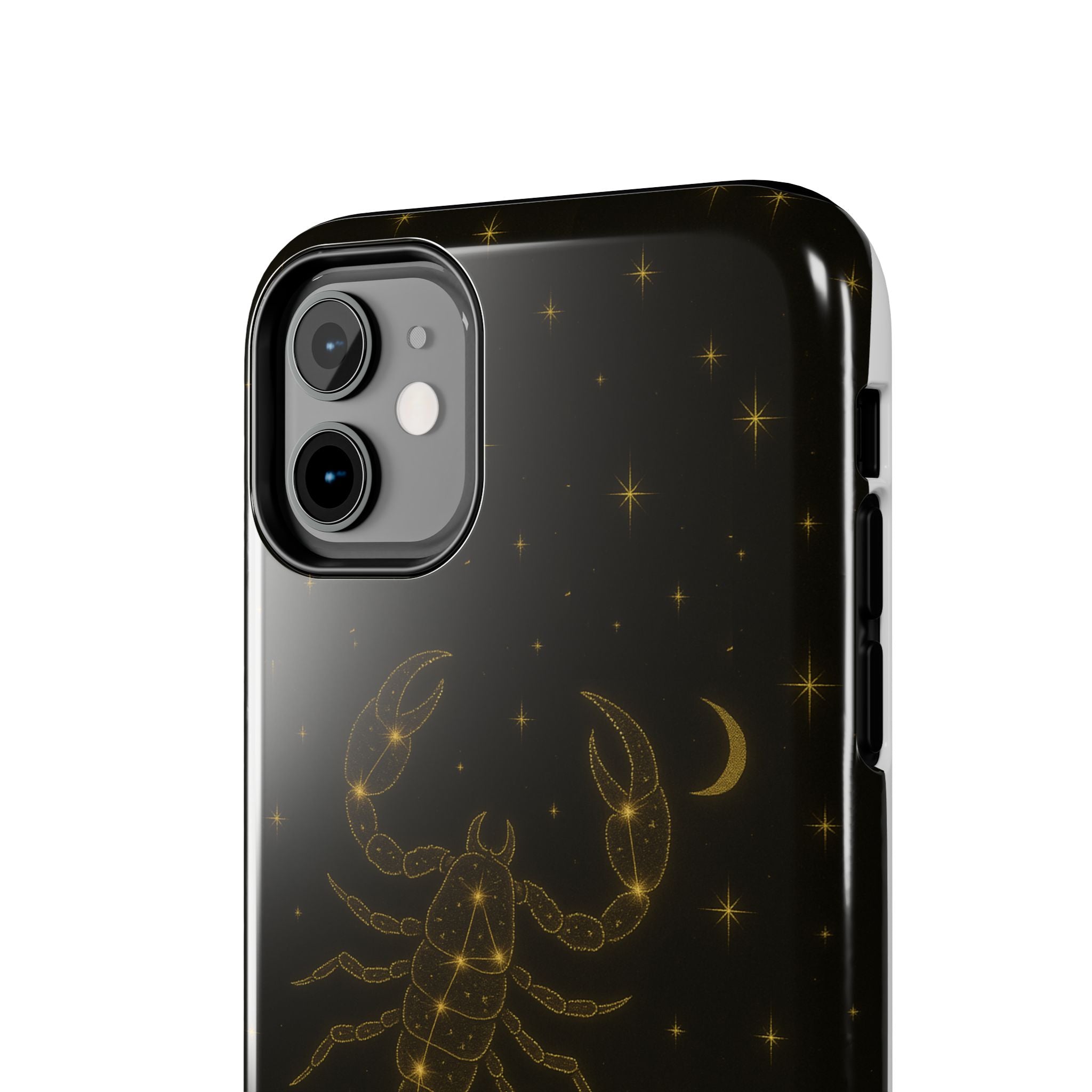 Scorpio Constellation Tough Phone Case — Black & Gold Zodiac Protection
