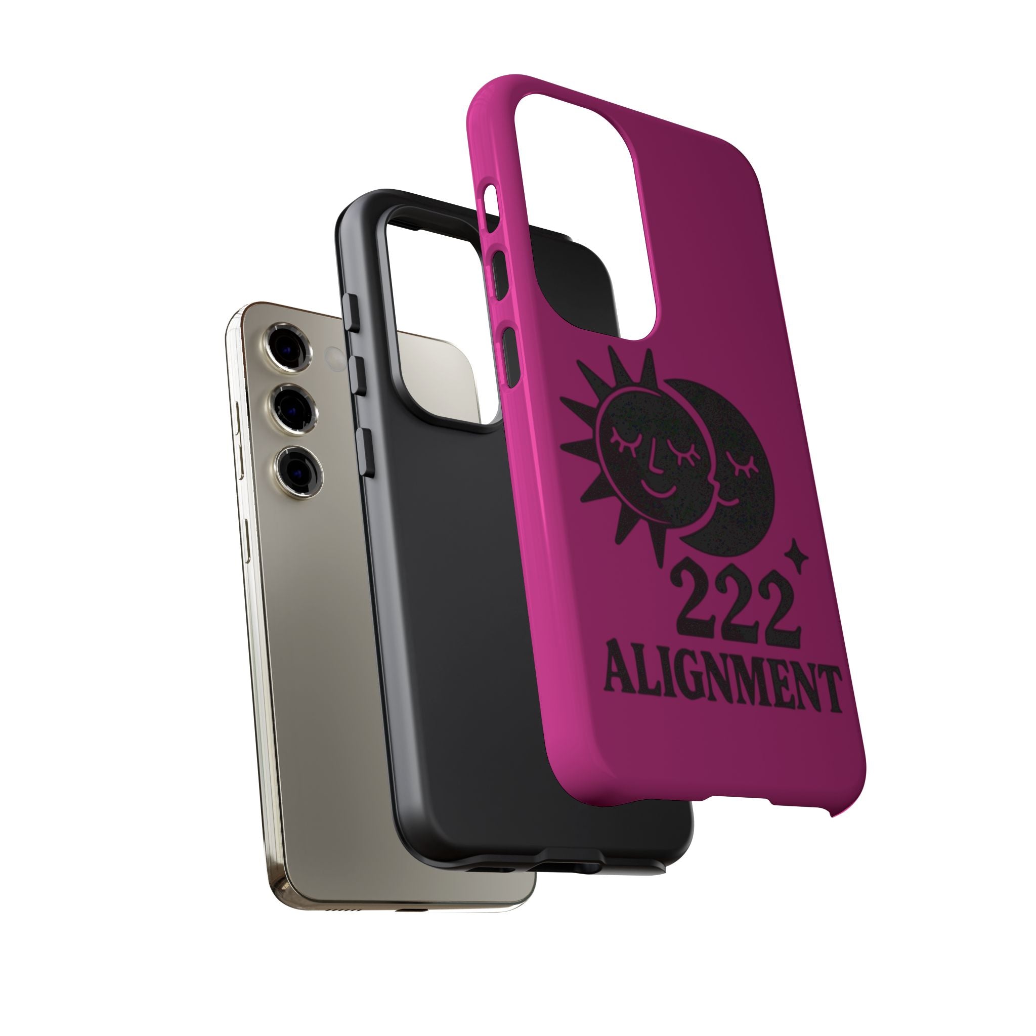 Black & Pink 222 Alignment Phone Case