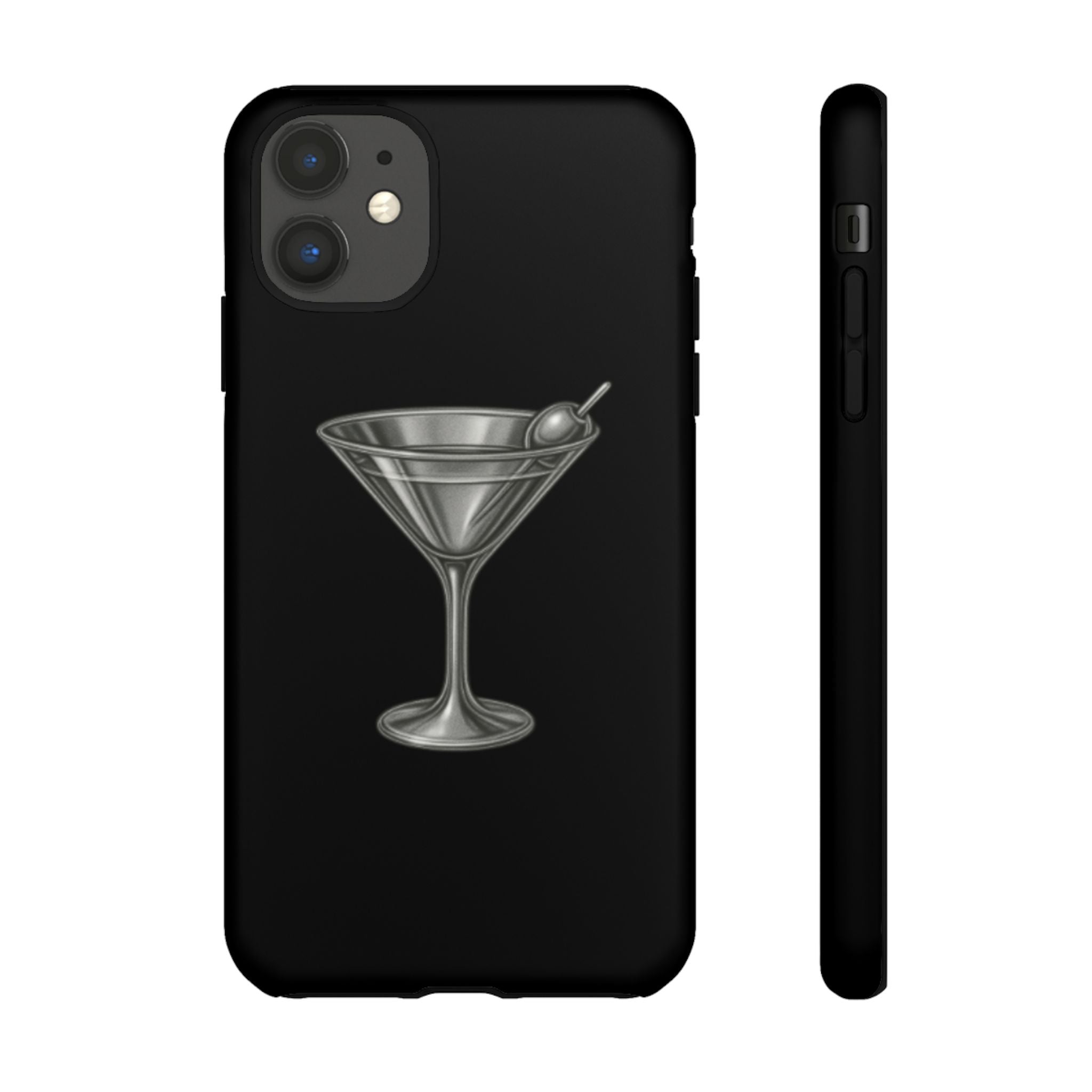 Silver Martini Tough Case Black