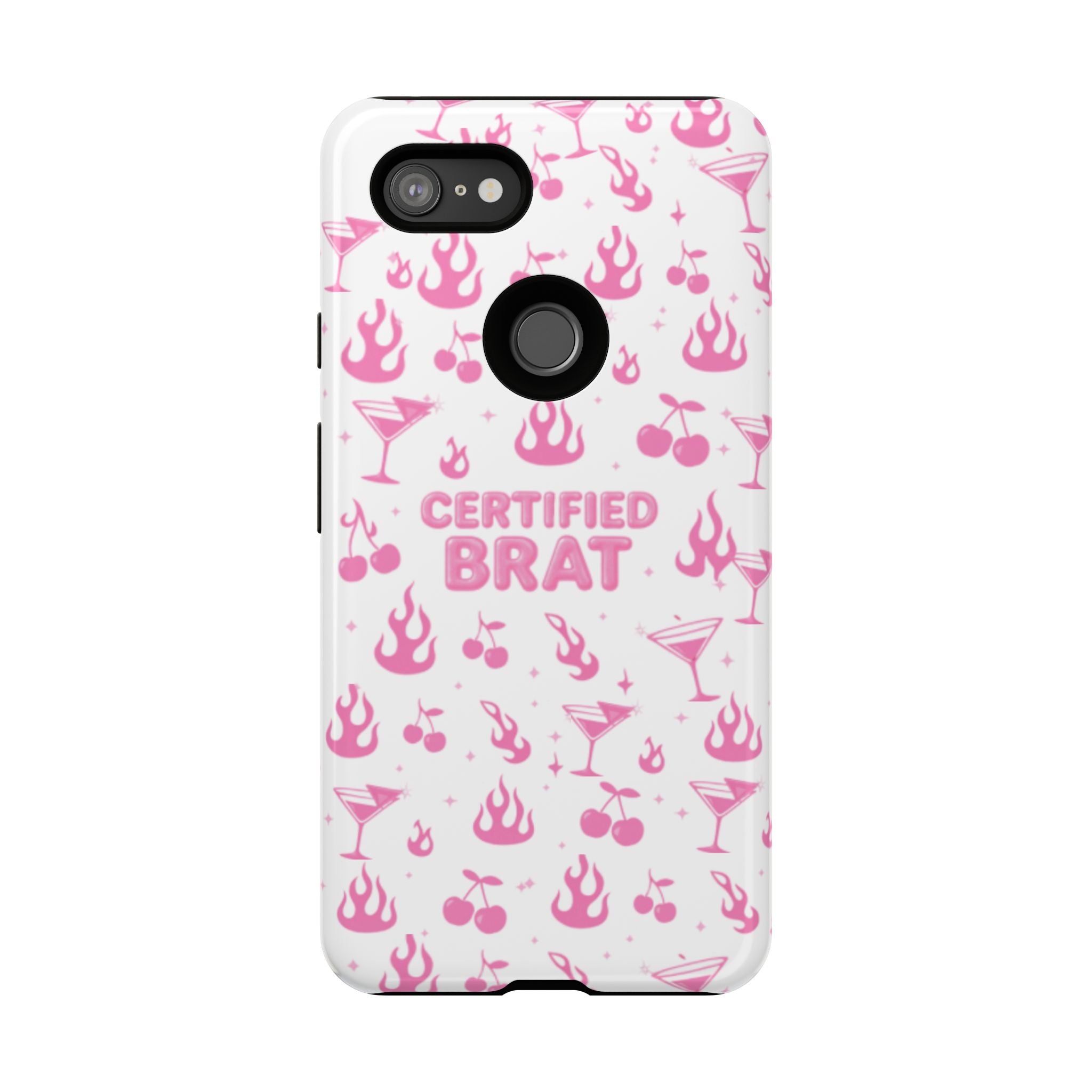 Certified Brat Pink Pattern Phone Case