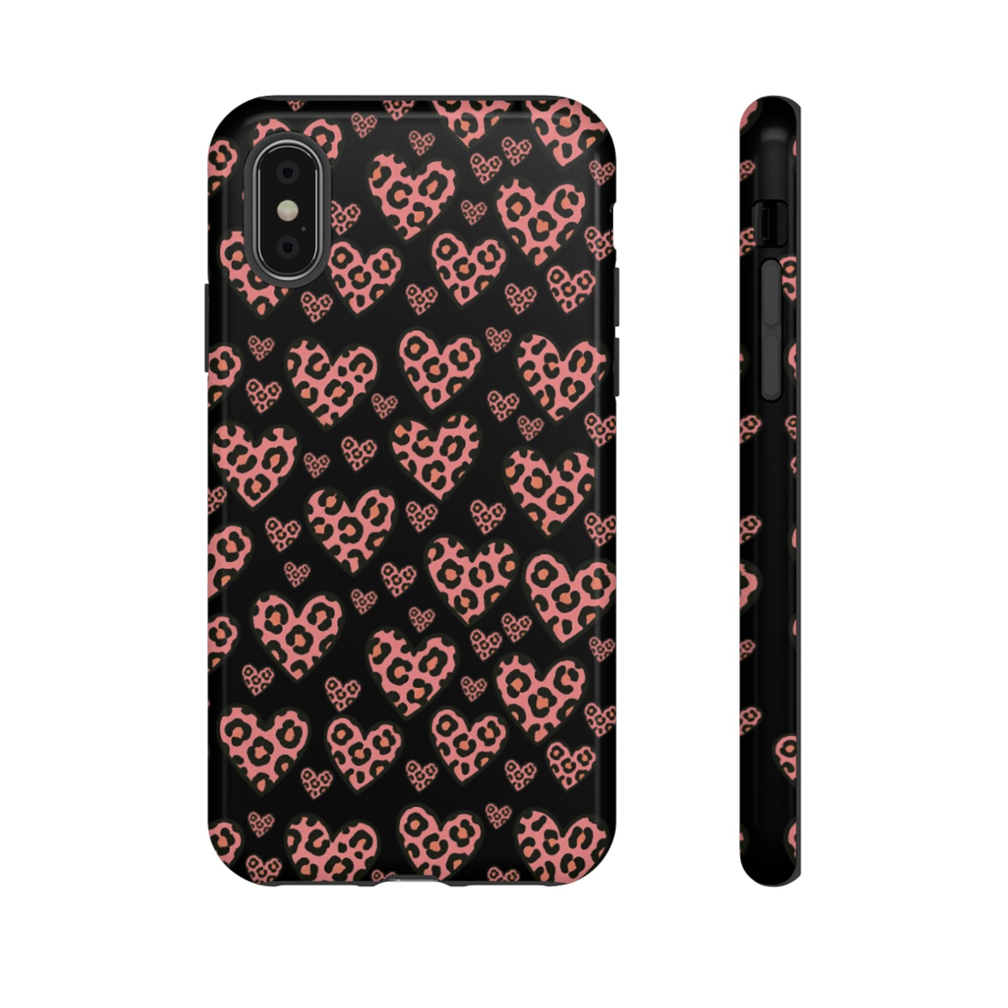 Leopard Heart Phone Case