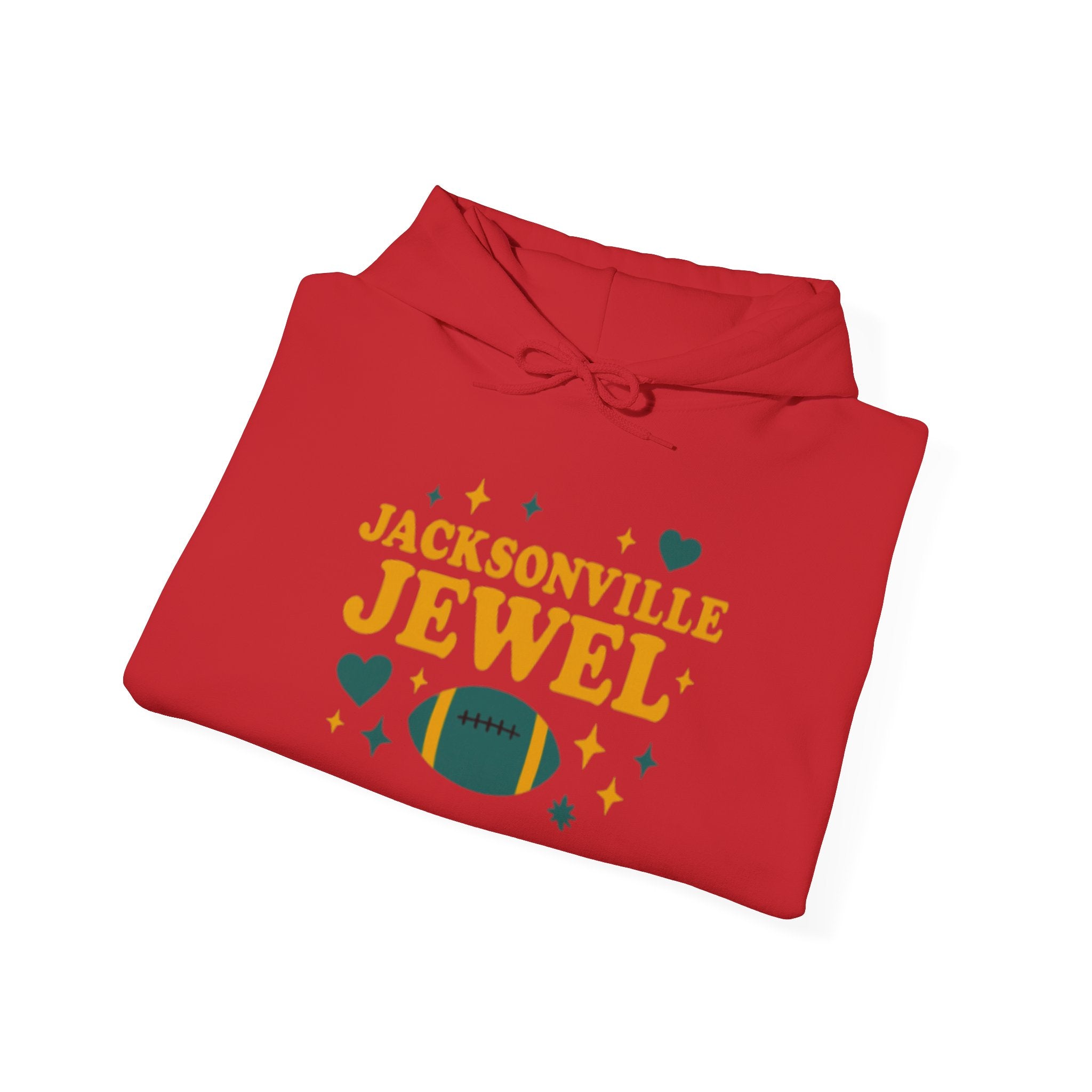 Jacksonville Jewel Football Hoodie — Retro Sparkle Fan Sweatshirt