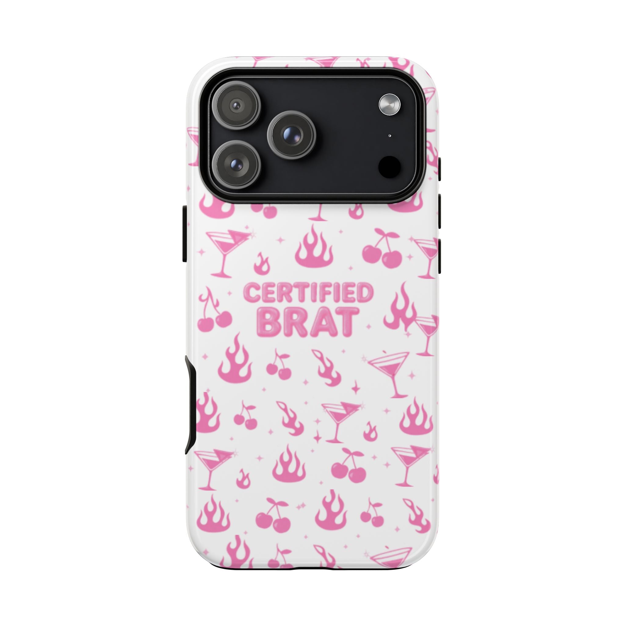 Certified Brat Pink Pattern Phone Case
