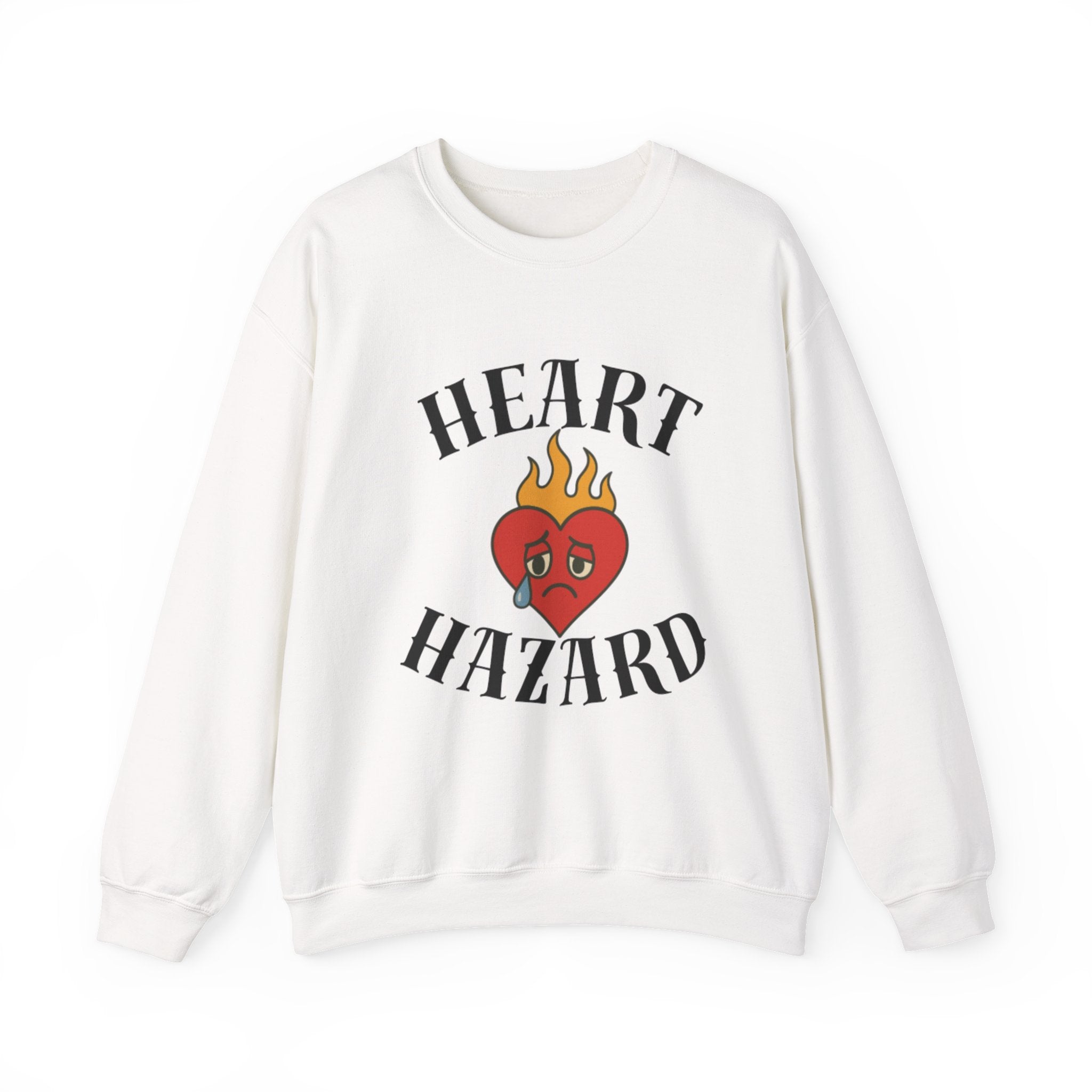 Heart Hazard Flaming Heart Graphic Sweatshirt