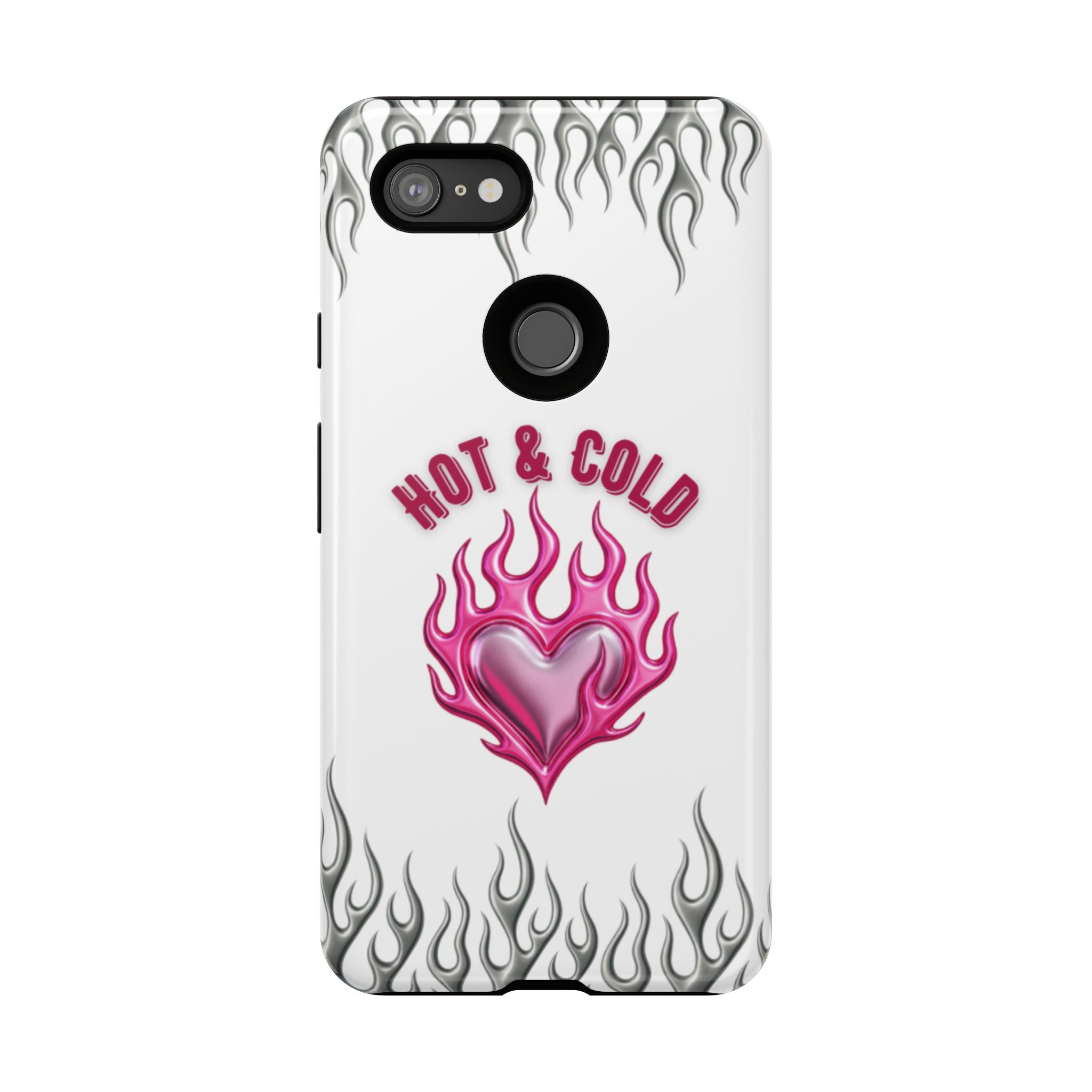 Hot & Cold Pink Flame Tough Phone Case