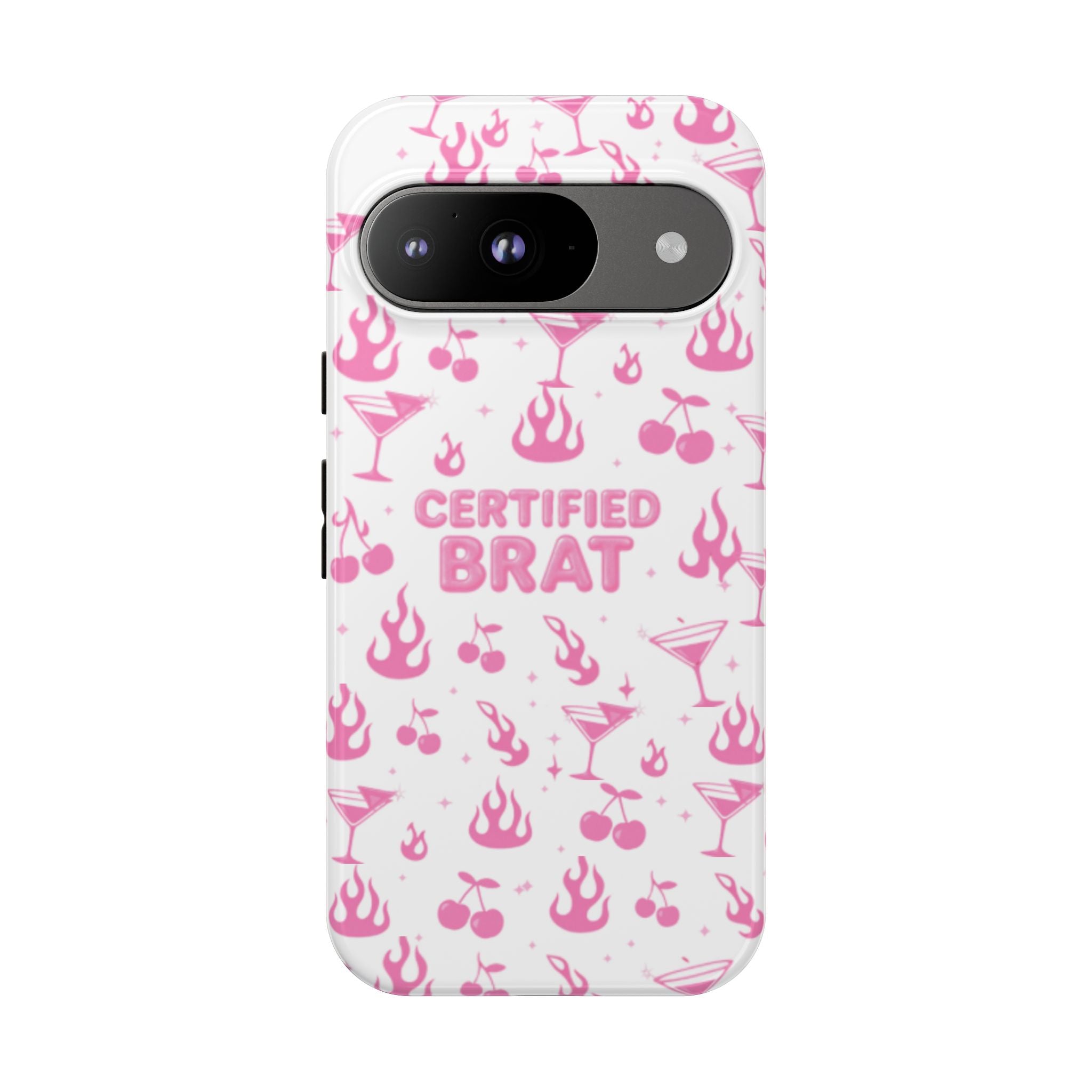 Certified Brat Pink Pattern Phone Case