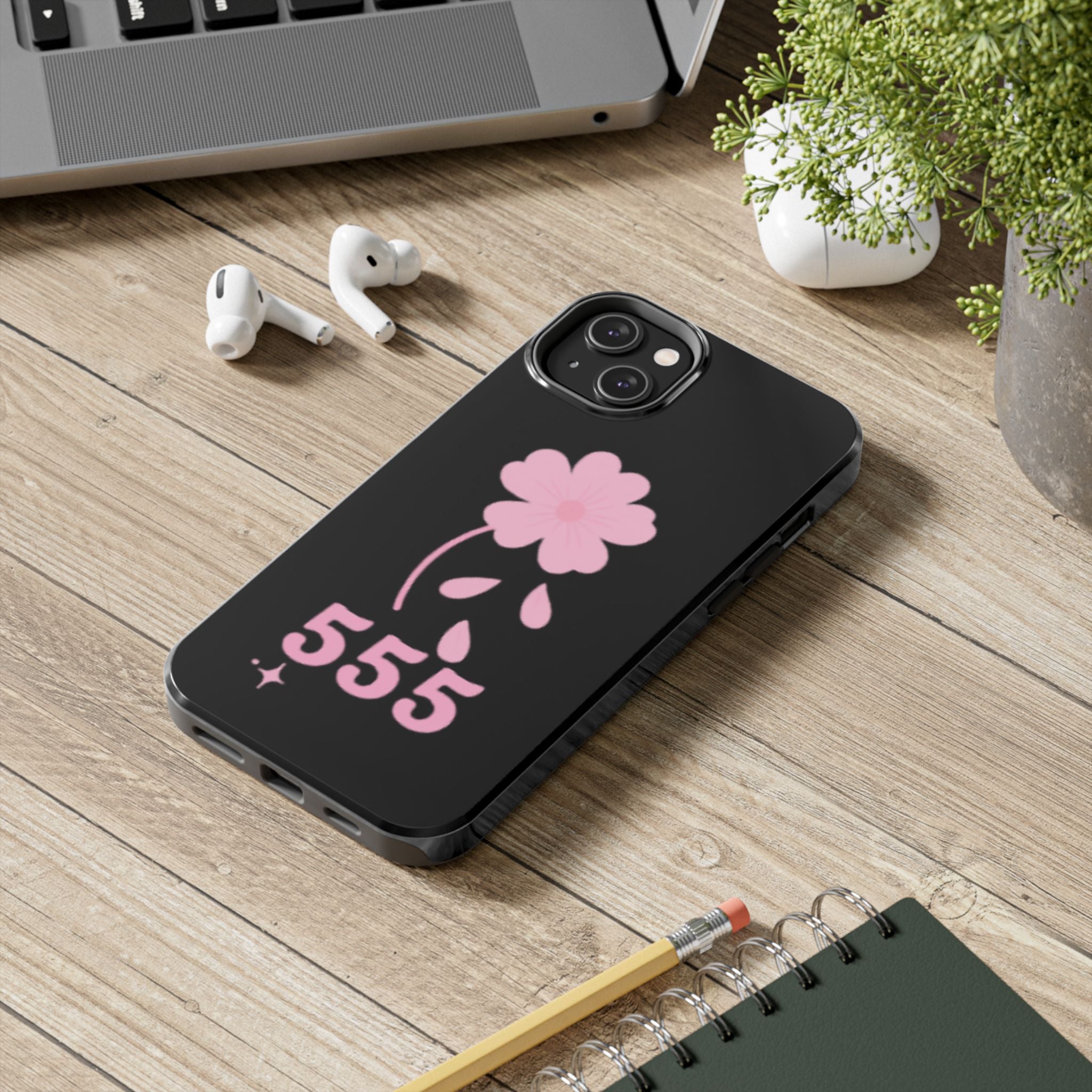 Black & Pink 555 Phone Case