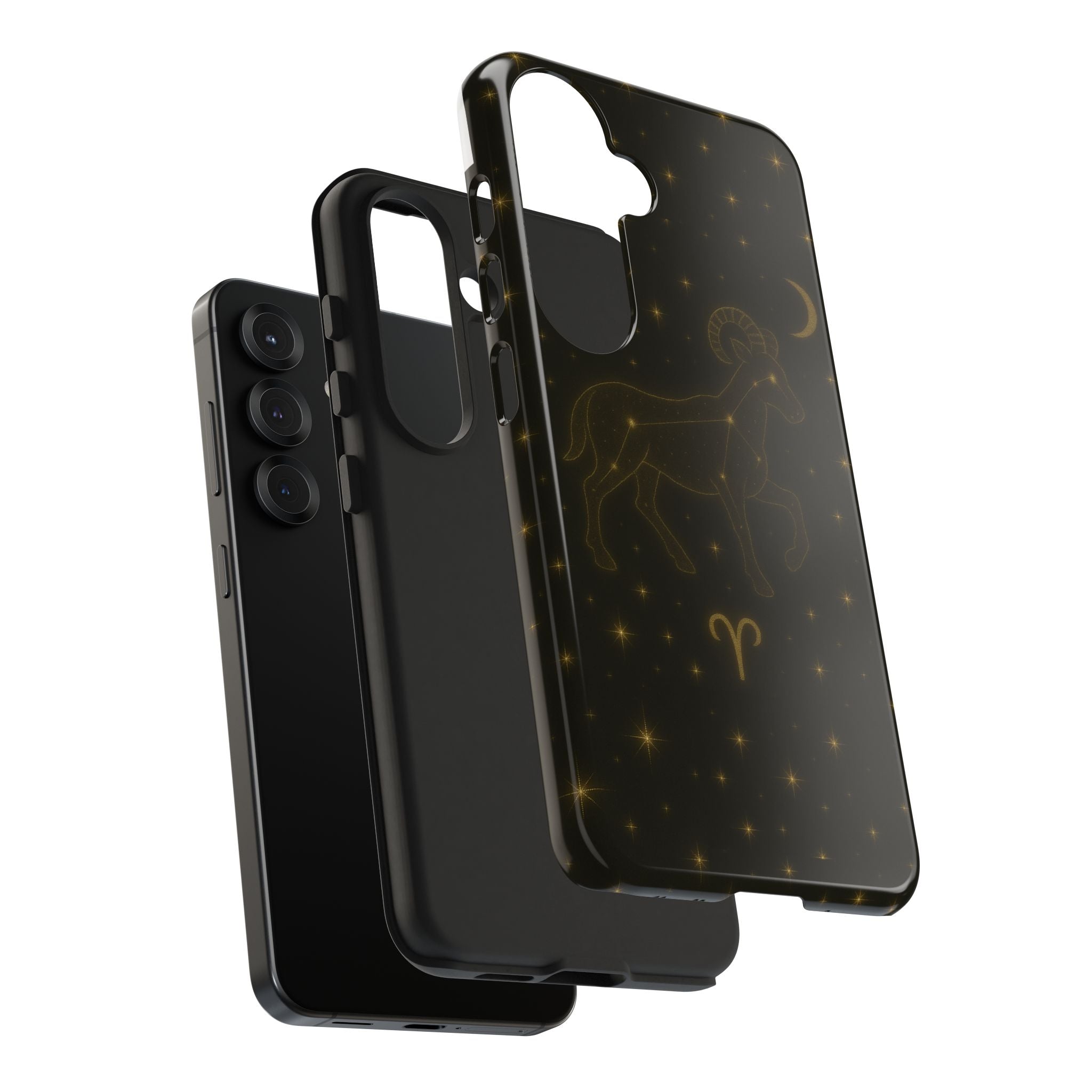 Aries Constellation Tough Phone Case — Zodiac Ram Star Map Design