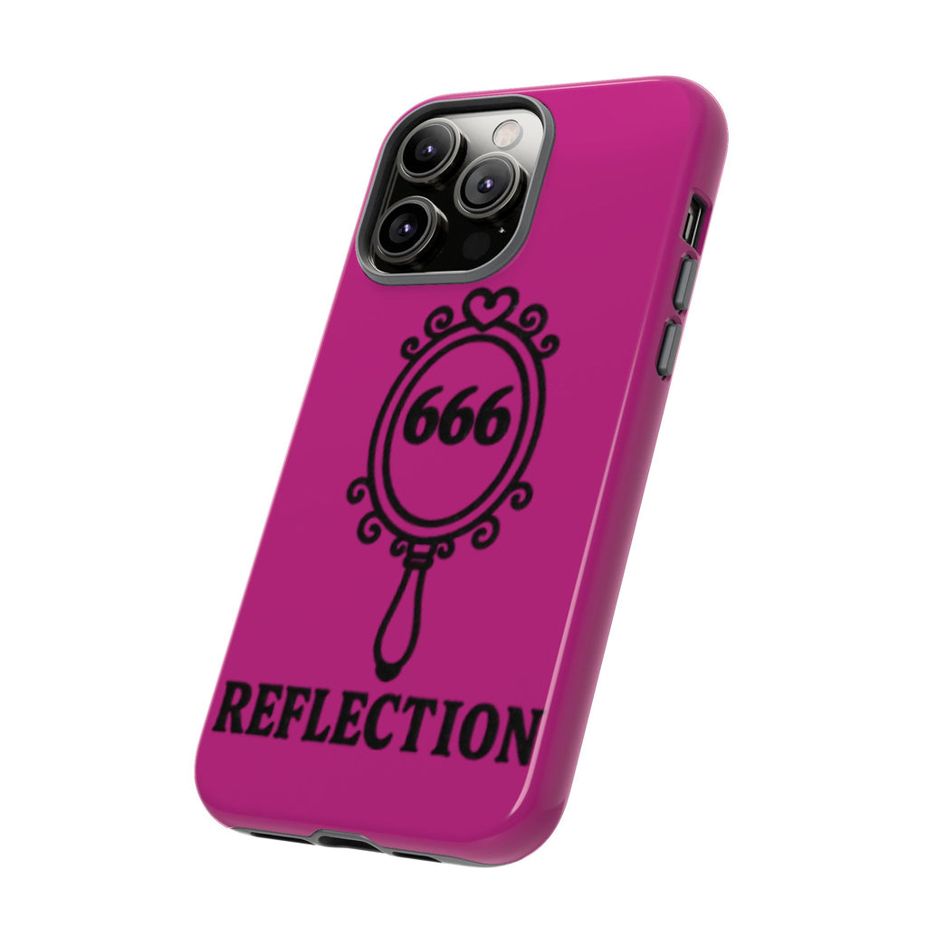 Black & Pink 666 Reflection Phone Case