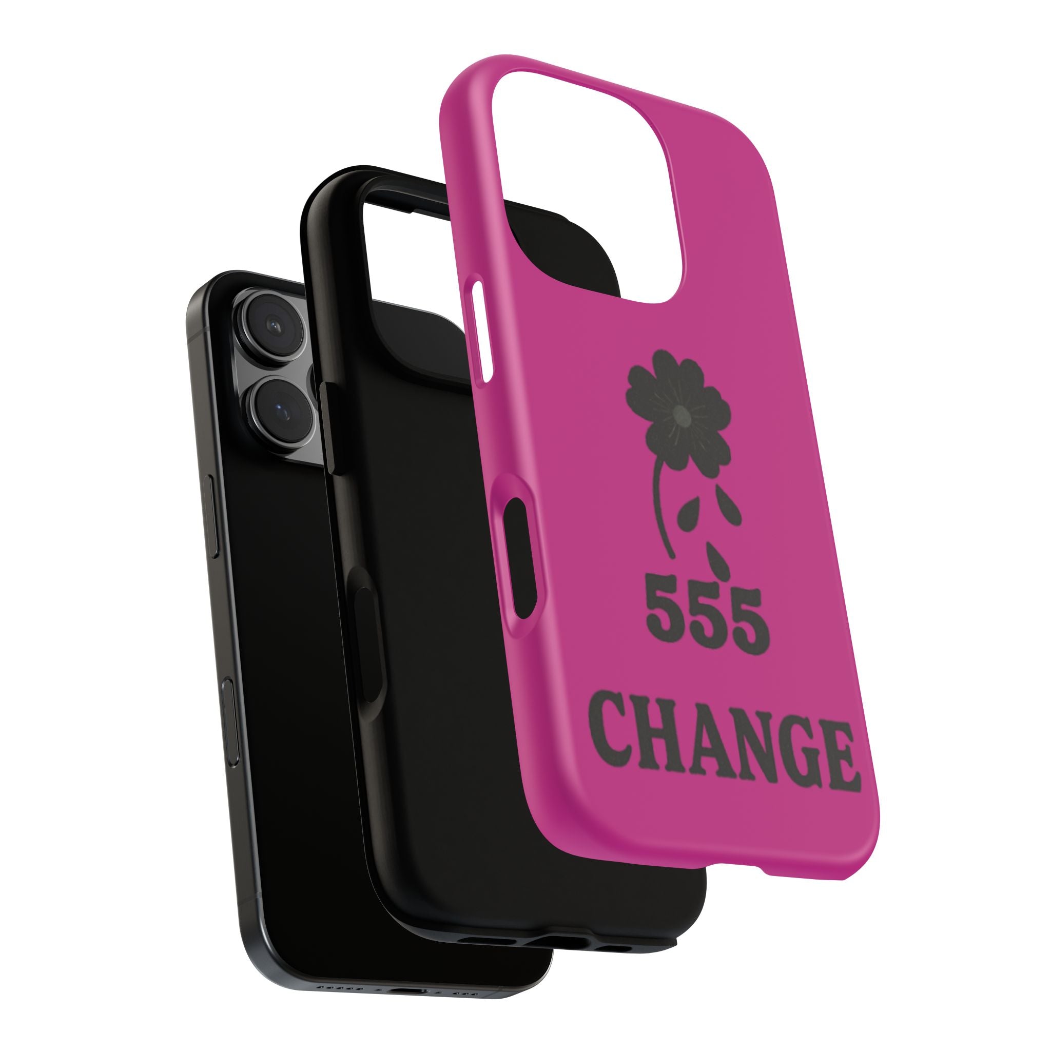 Black & Pink 555 Change Phone Case