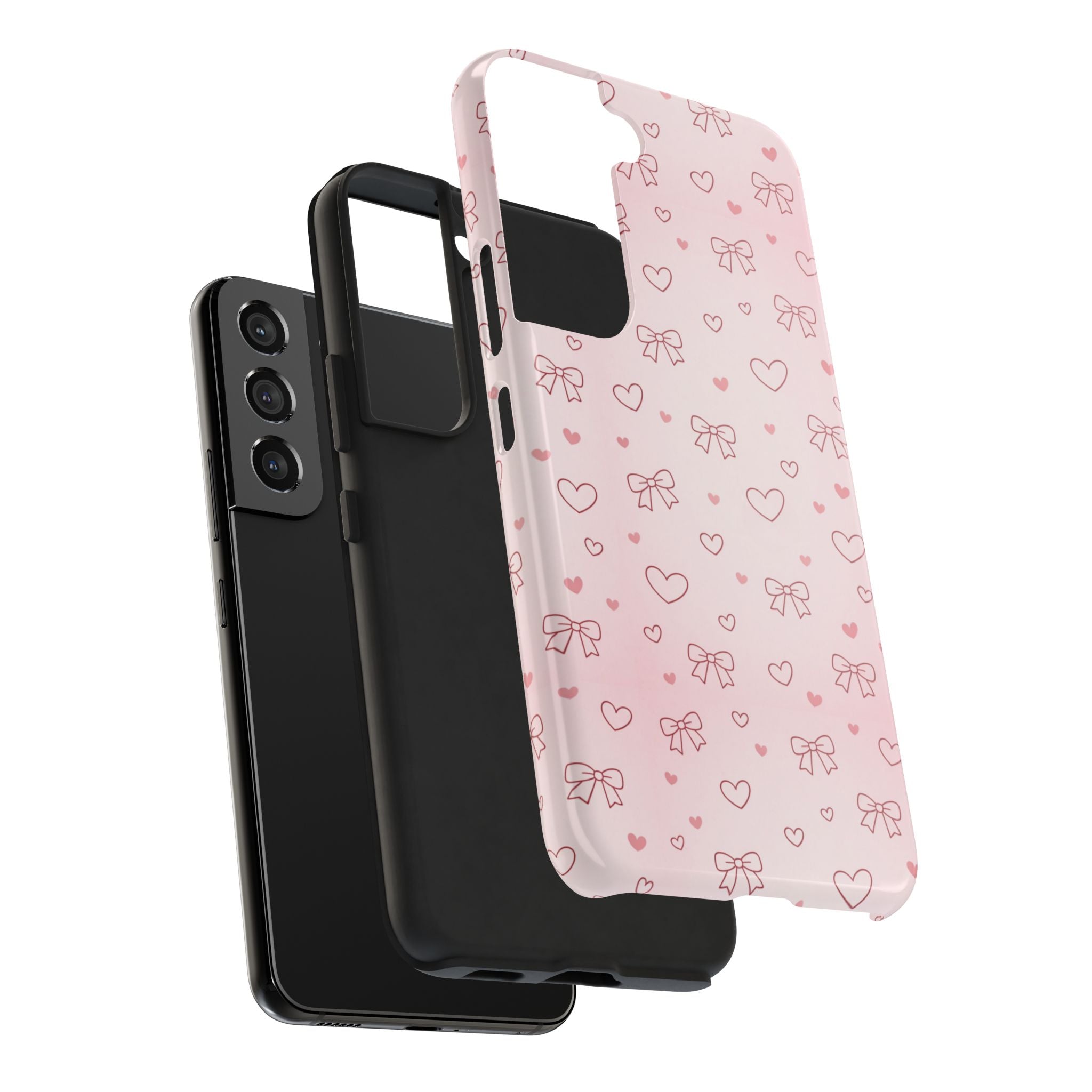 Pink Hearts & Bows Phone Case
