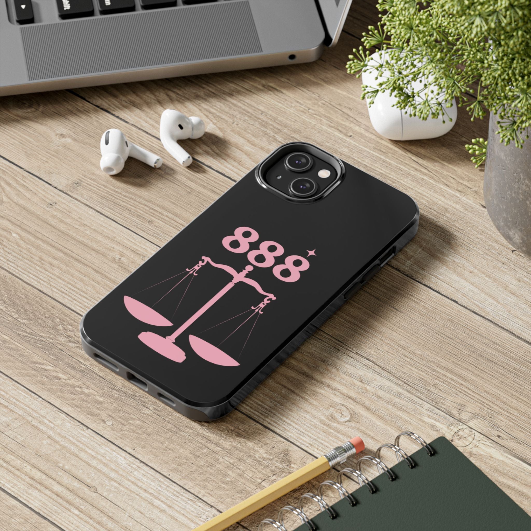 Black & Pink 888 Phone Case