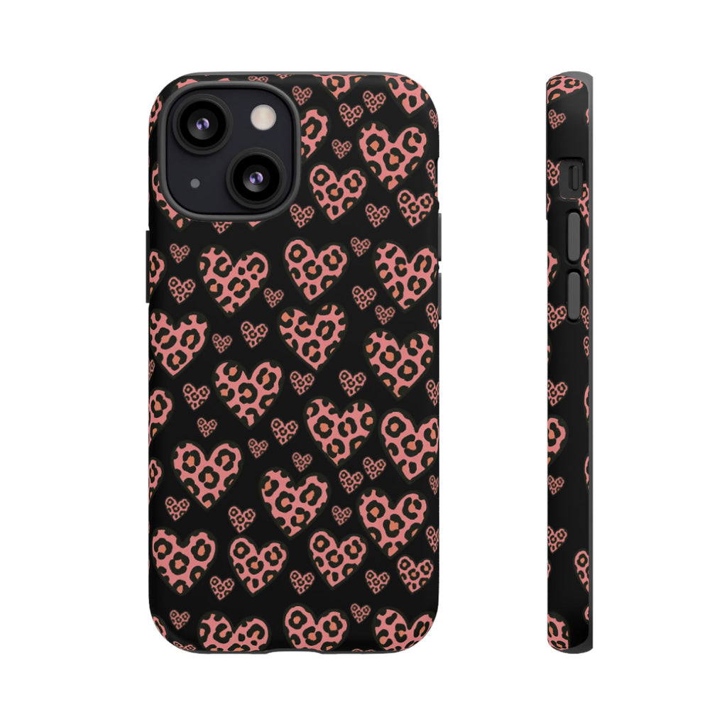 Leopard Heart Phone Case