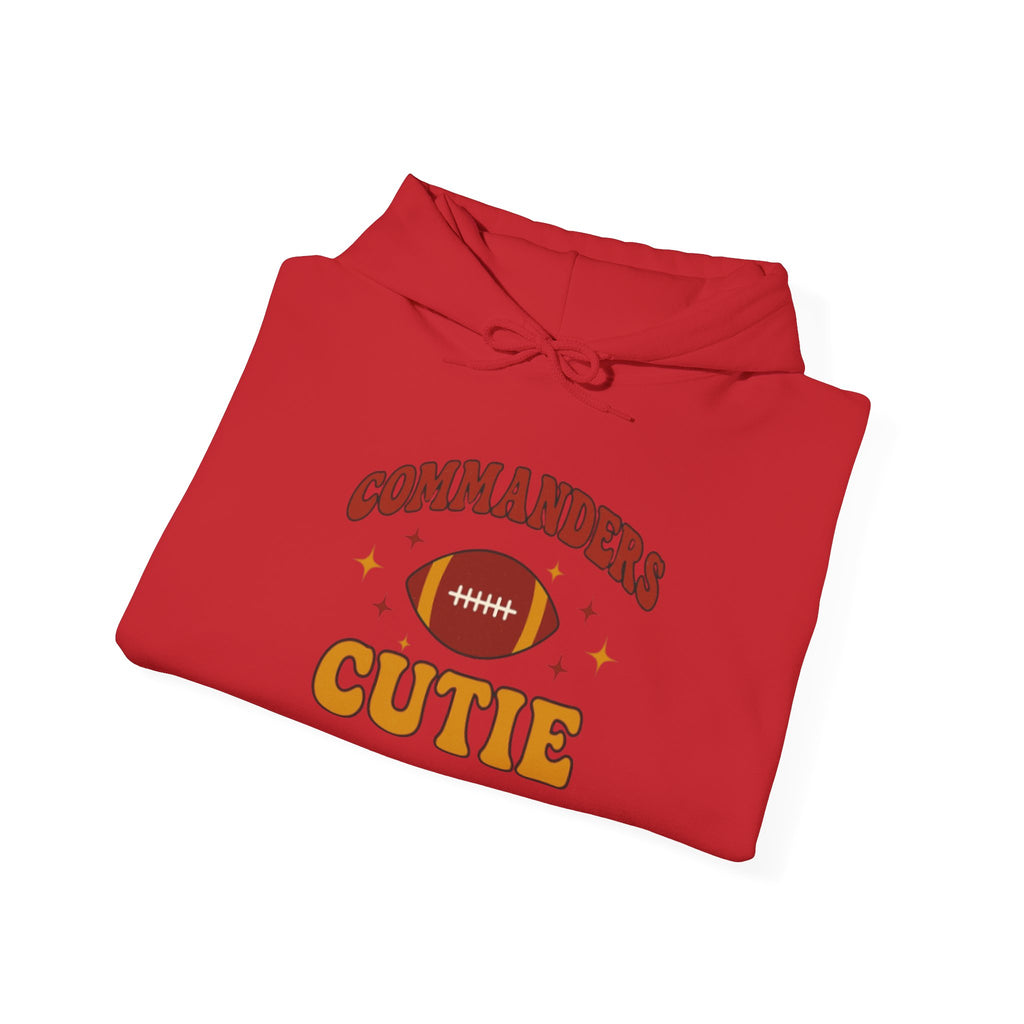 Hoodie — "Commanders Cutie" Football Graphic Pullover