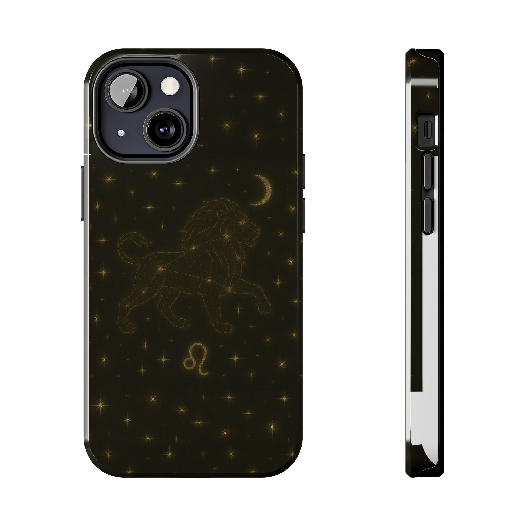 Leo Constellation Tough Phone Case — Zodiac Lion Design with Moon & Stars