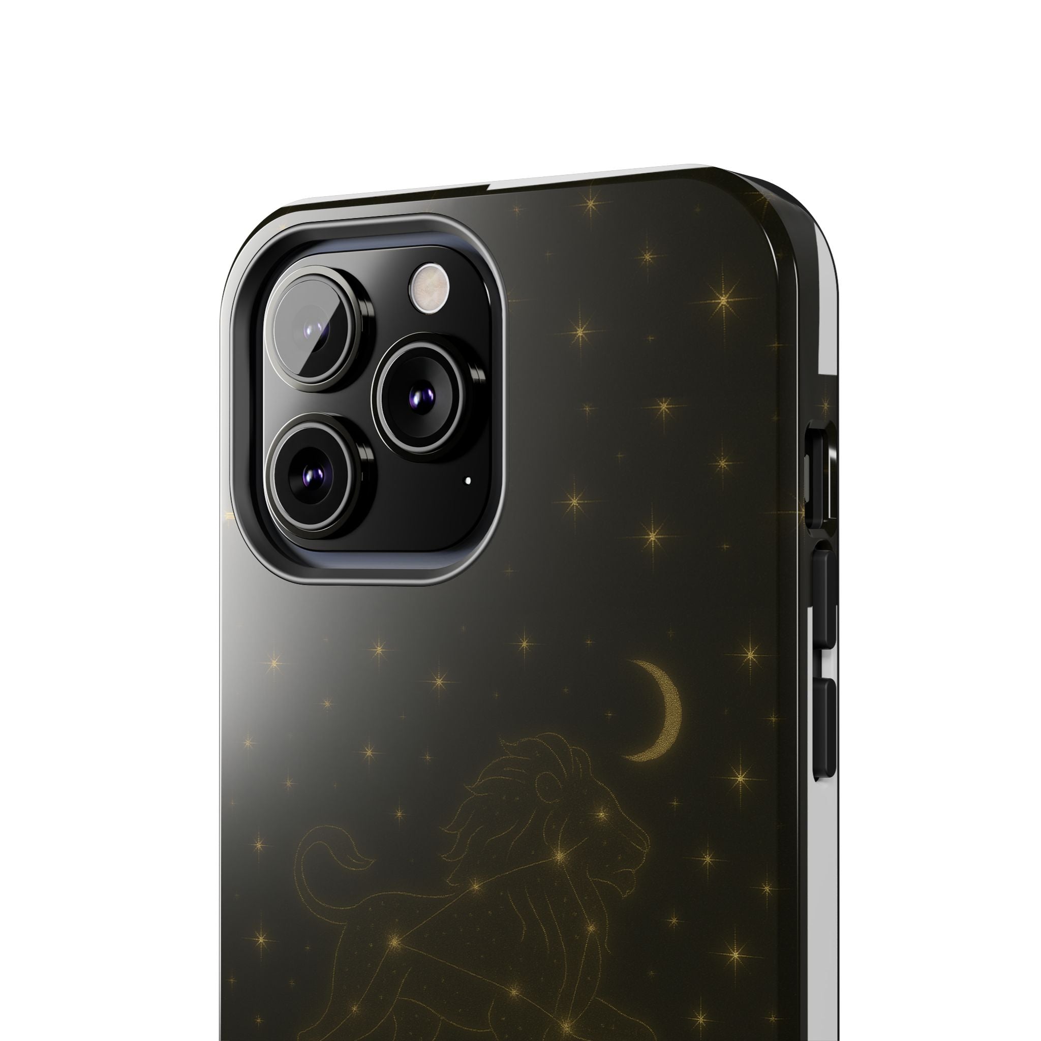 Leo Constellation Tough Phone Case — Zodiac Lion Design with Moon & Stars