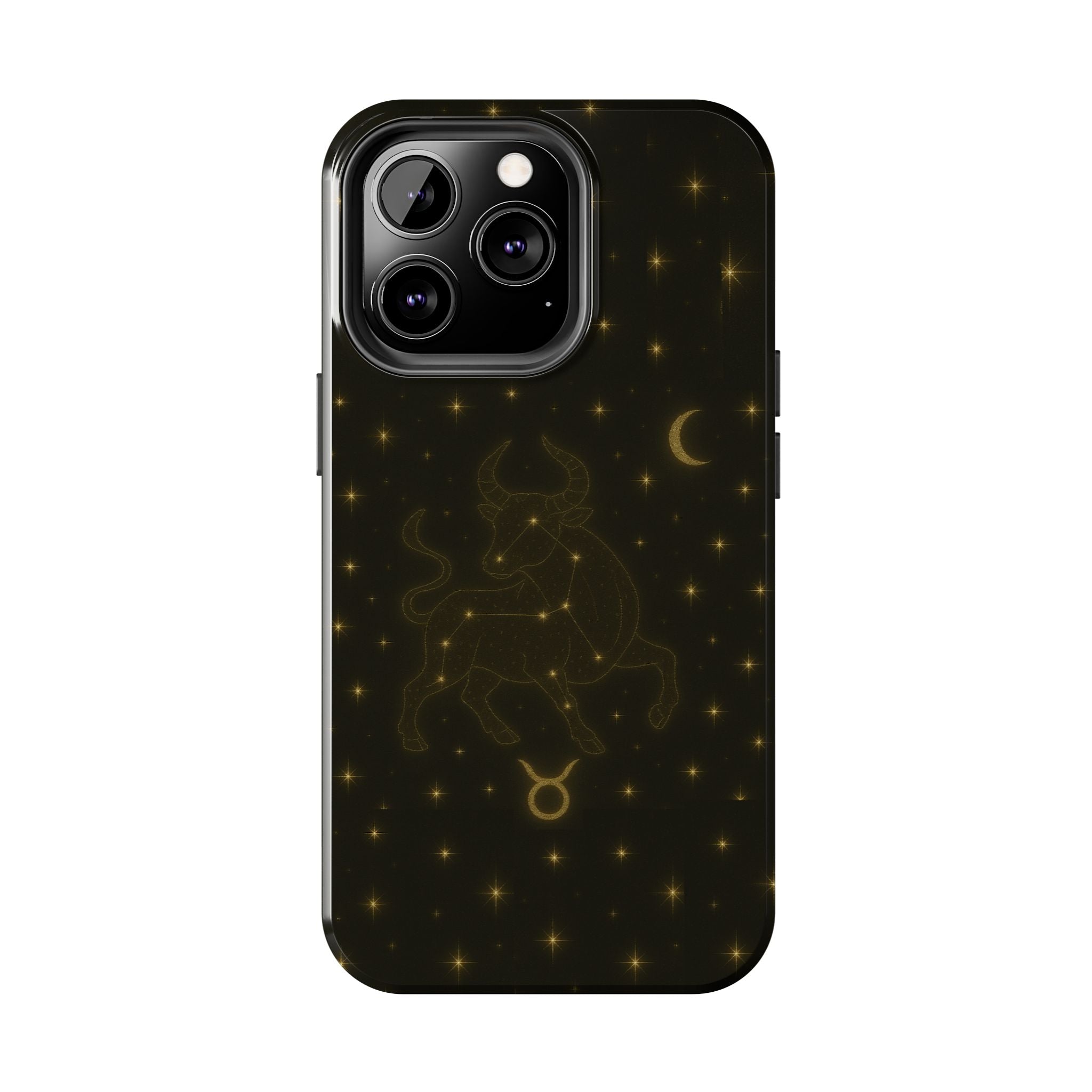 Taurus Constellation Tough Phone Case — Gold Zodiac Bull Phone Case