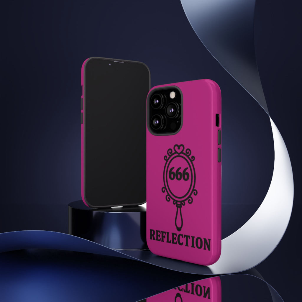 Black & Pink 666 Reflection Phone Case