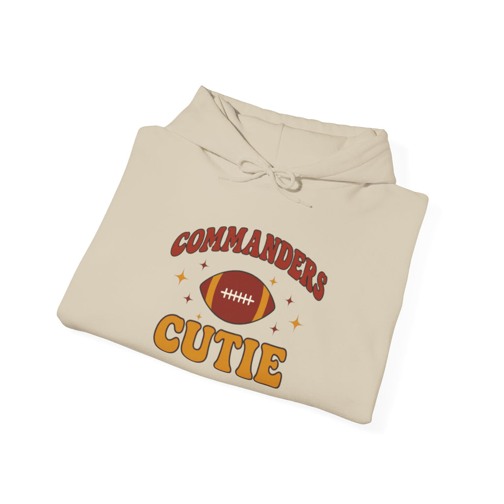 Hoodie — "Commanders Cutie" Football Graphic Pullover