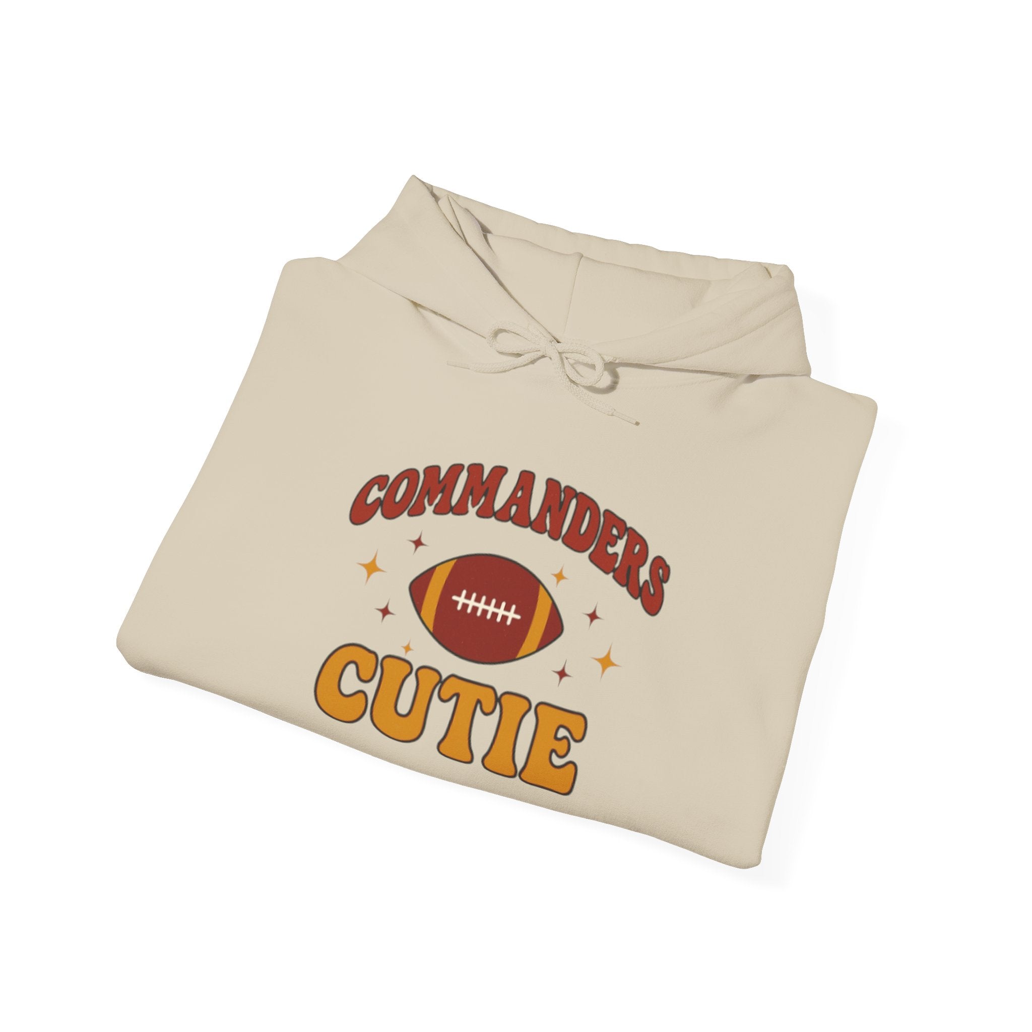 Hoodie — "Commanders Cutie" Football Graphic Pullover