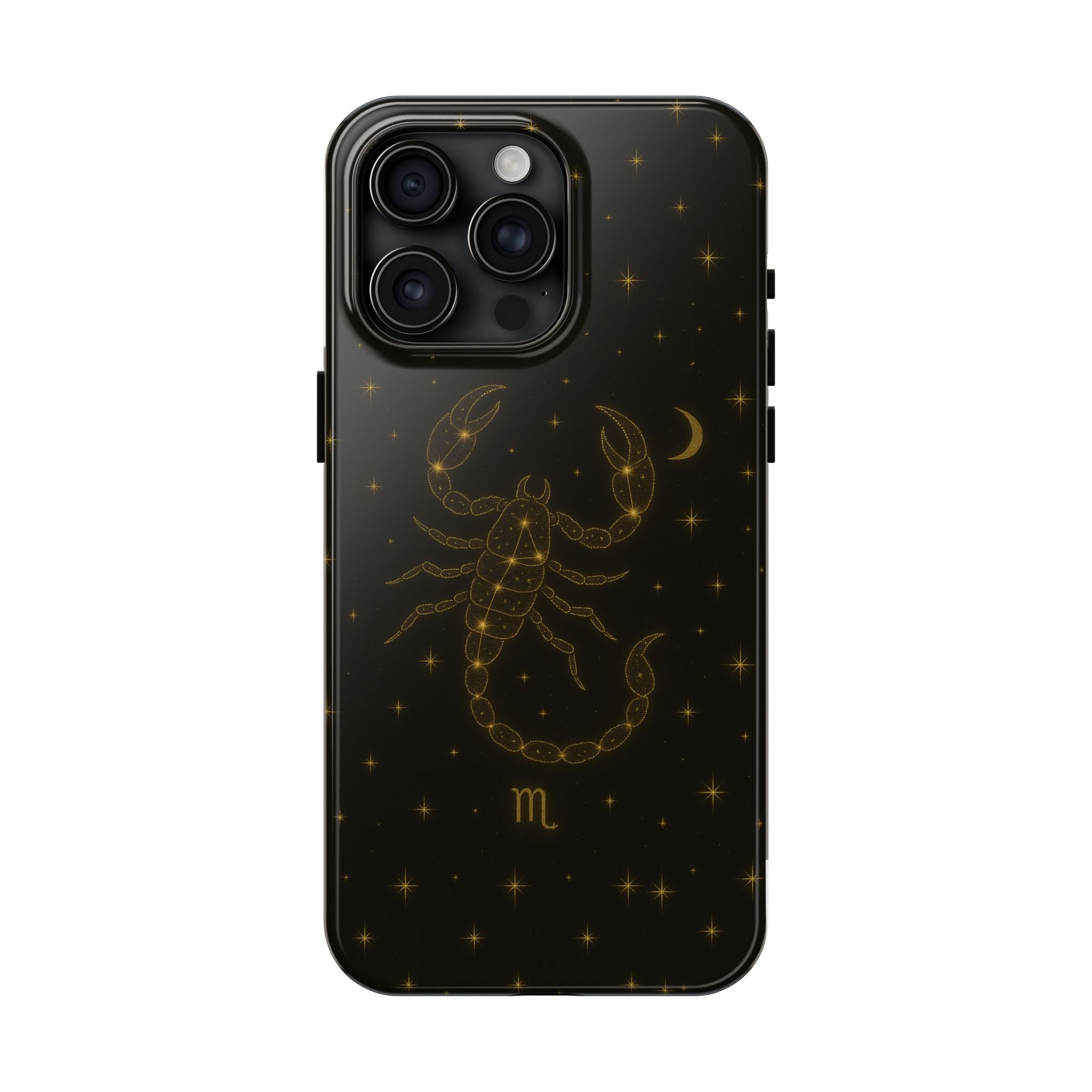 Scorpio Constellation Tough Phone Case — Black & Gold Zodiac Protection