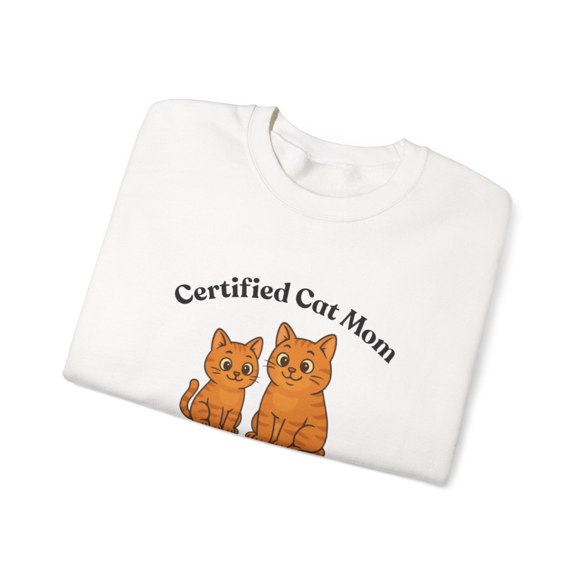Custom Pet Sweatshirt — "Certified Cat Mom"