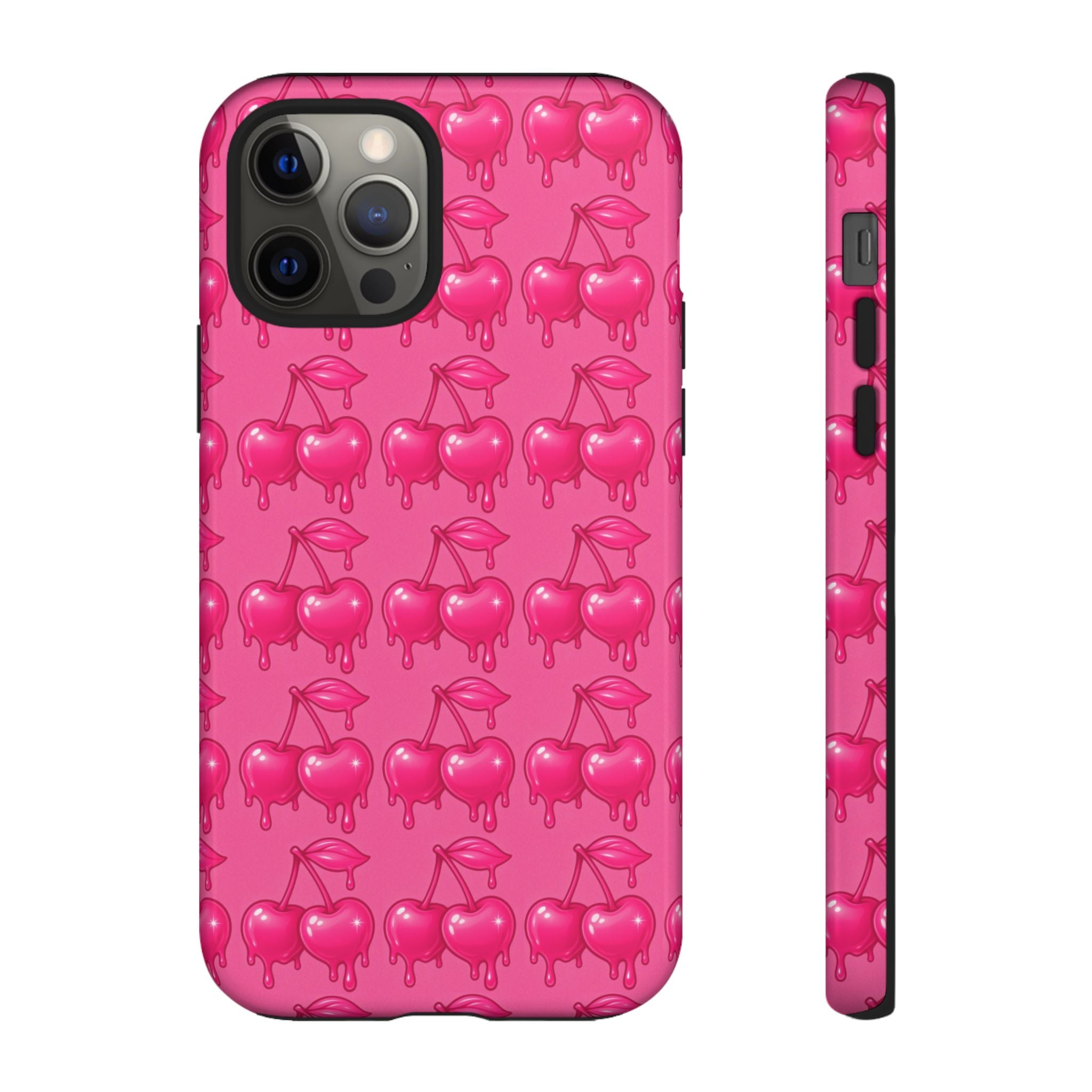 Pink Dripping Cherry Tough Phone Case
