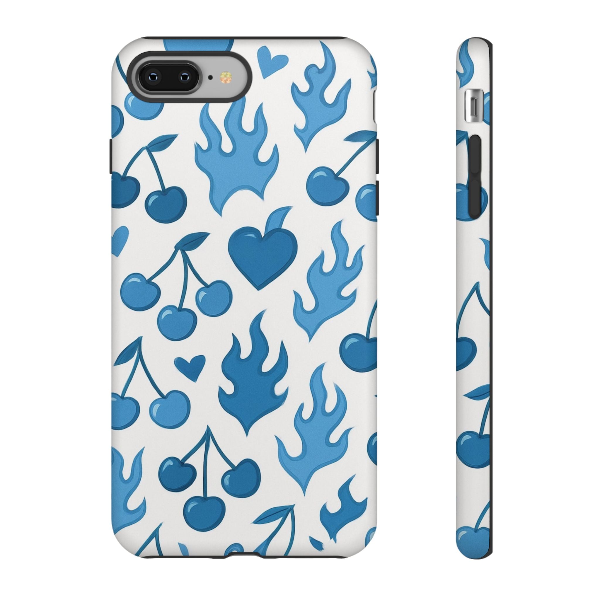 Blue Flaming Heart Phone Case