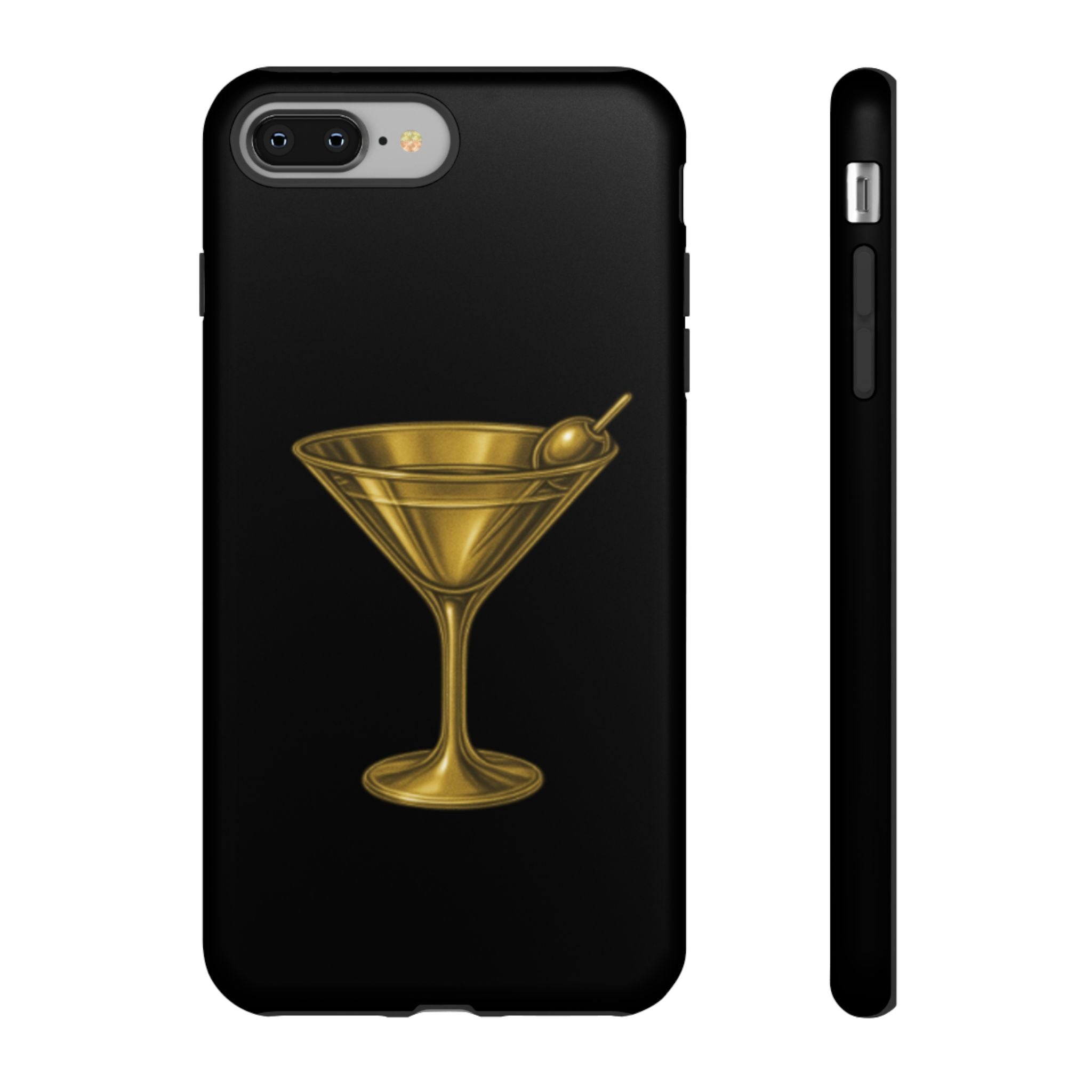 Gold Martini Tough Case Black