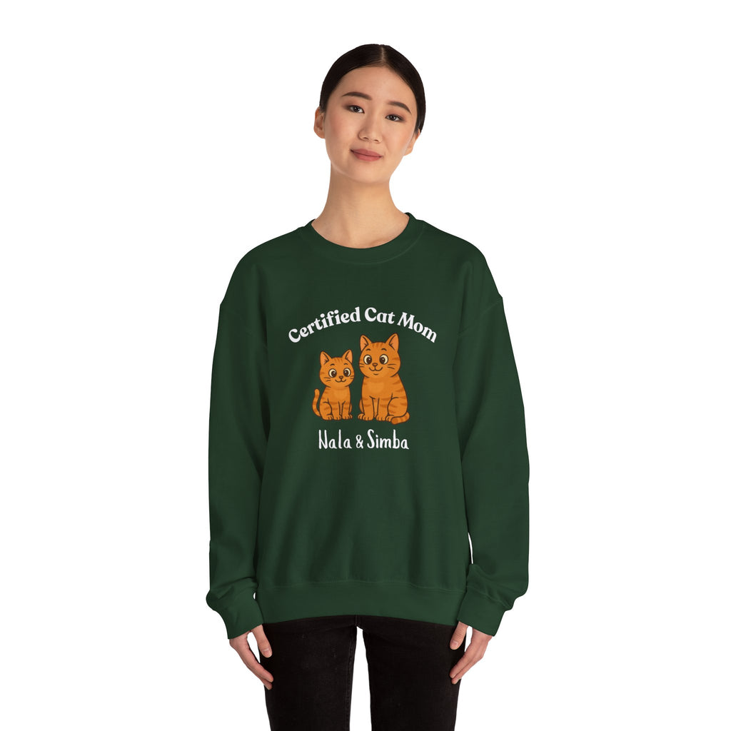 Custom Pet Sweatshirt — "Certified Cat Mom"