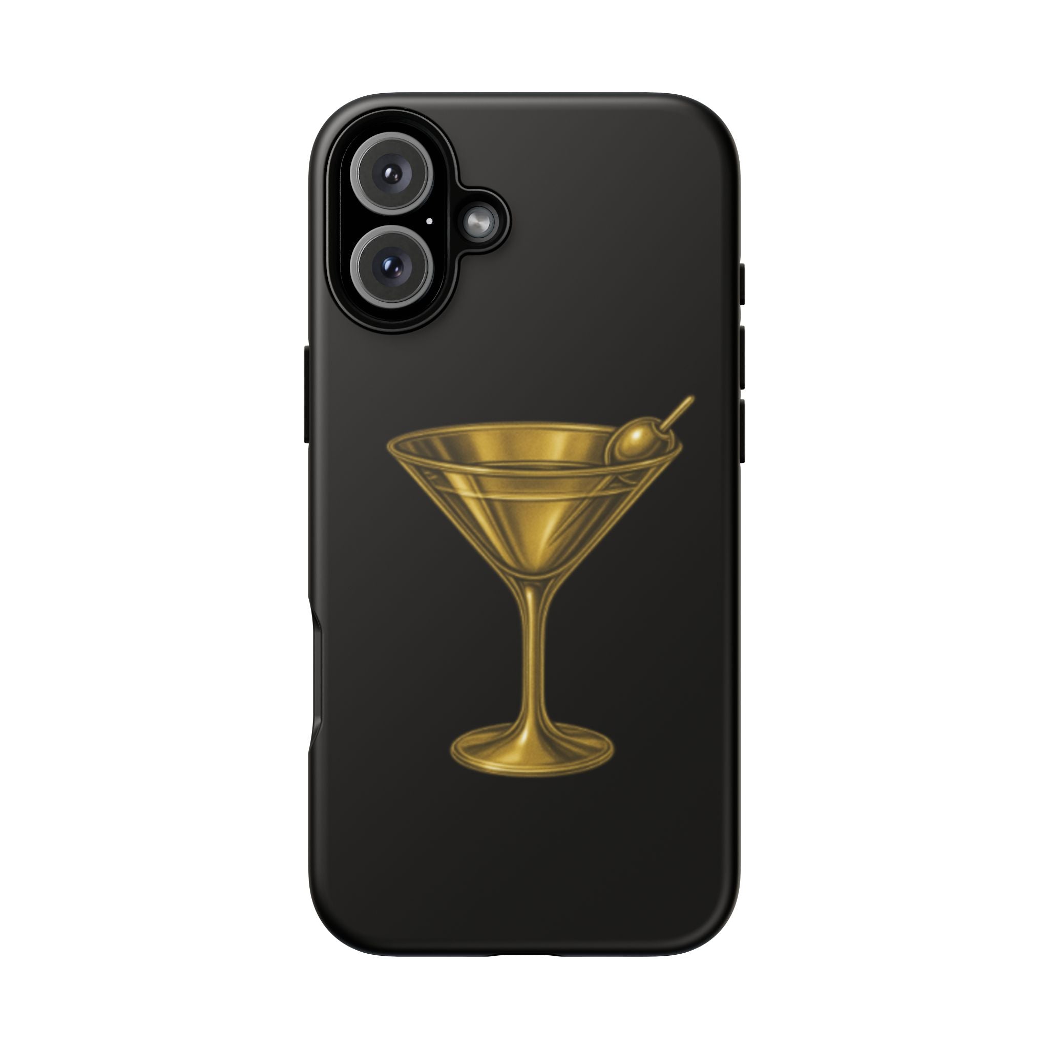 Gold Martini Tough Case Black