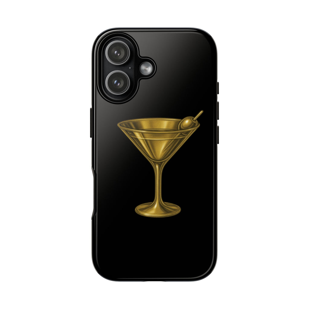 Gold Martini Tough Case Black