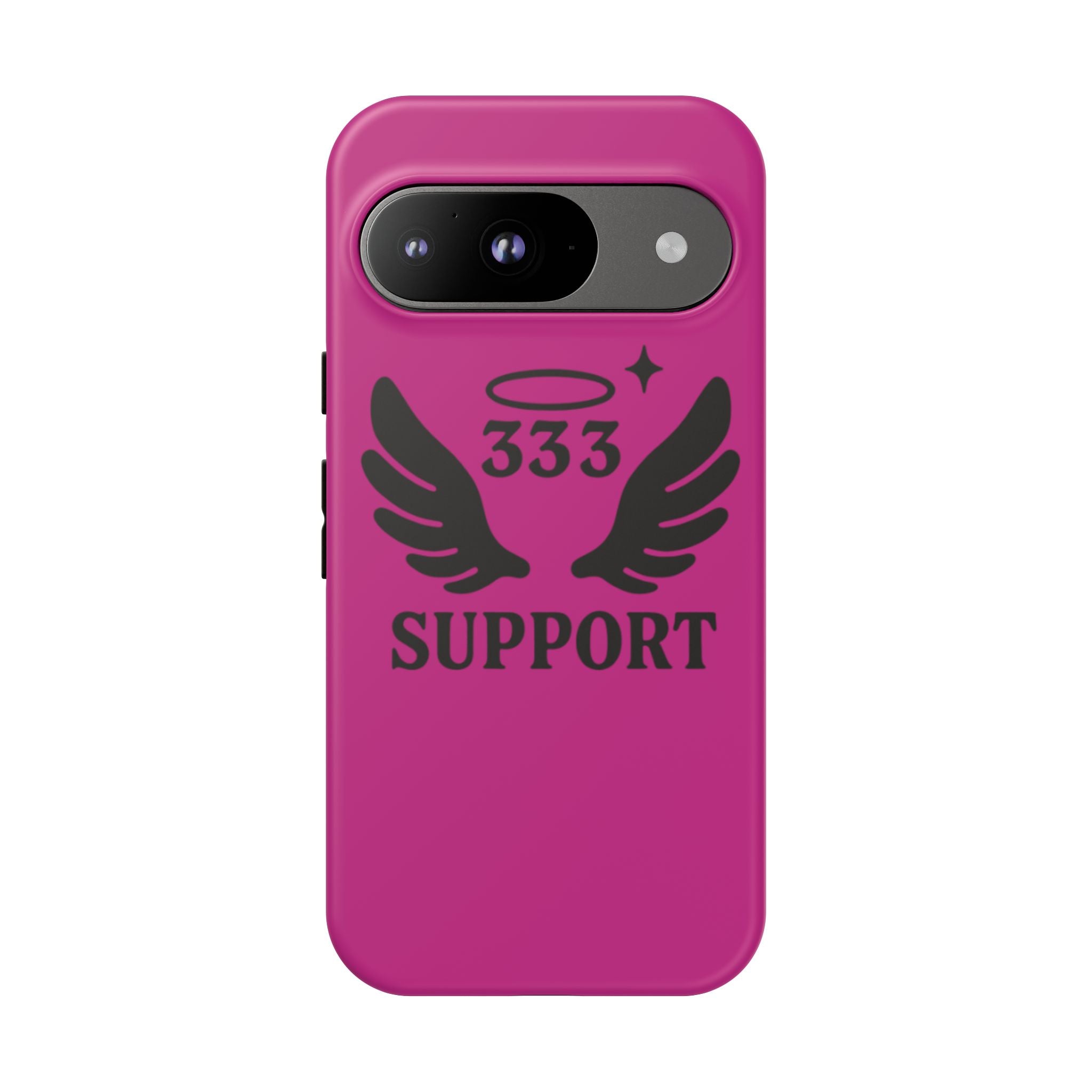 Black & Pink 333 Support Phone Case