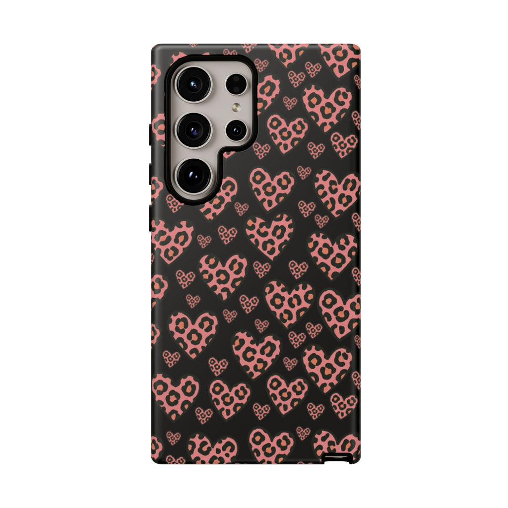 Leopard Heart Phone Case
