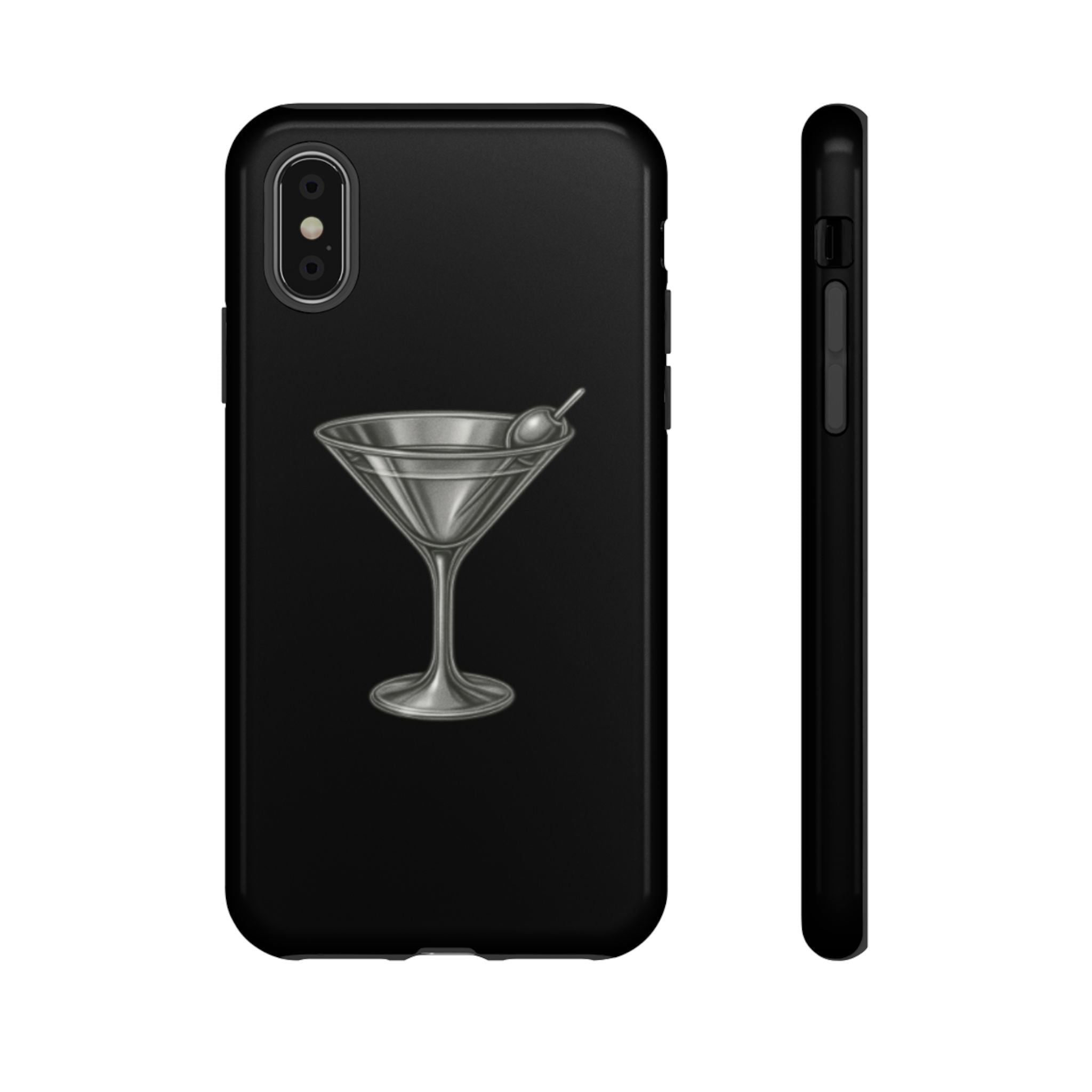 Silver Martini Tough Case Black