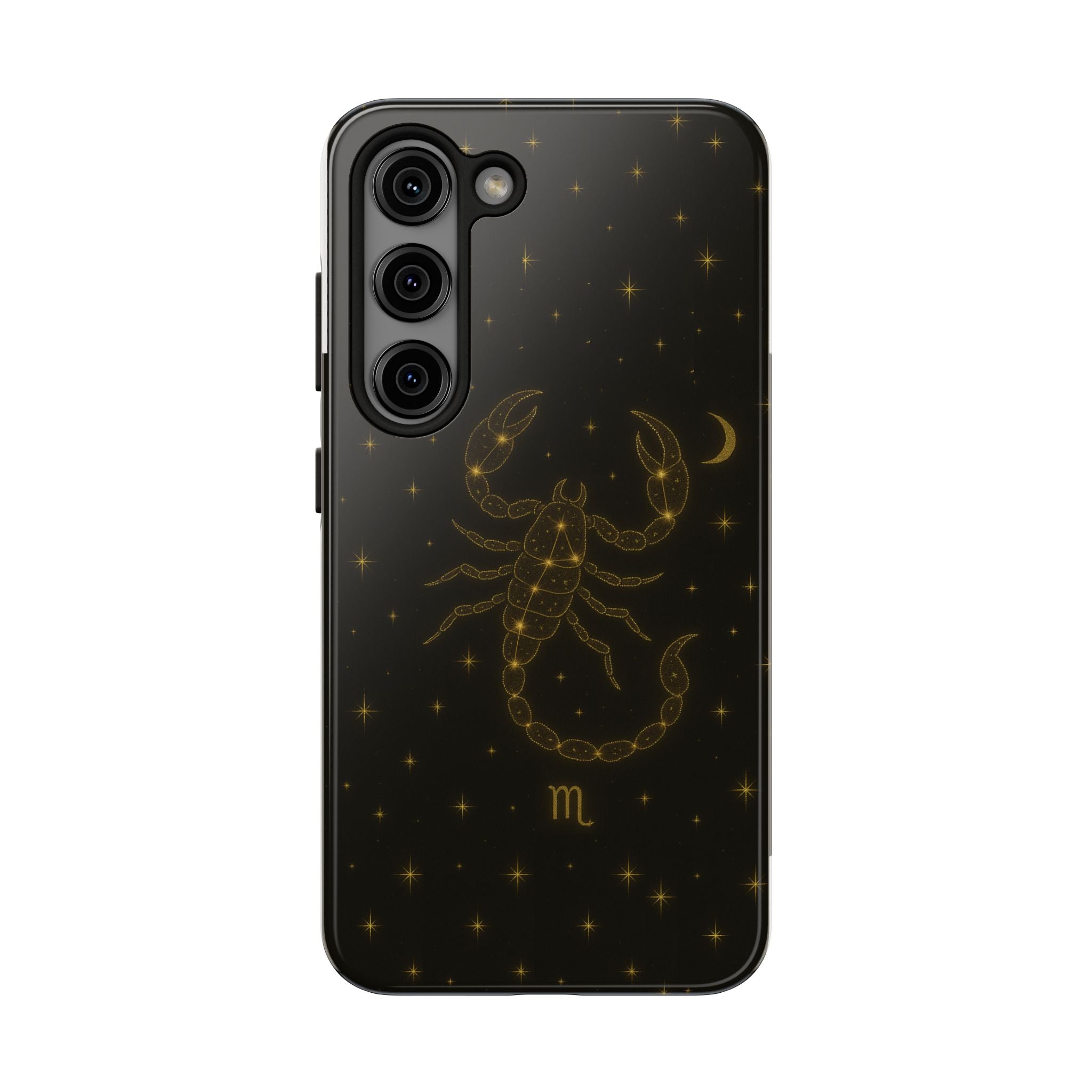 Scorpio Constellation Tough Phone Case — Black & Gold Zodiac Protection