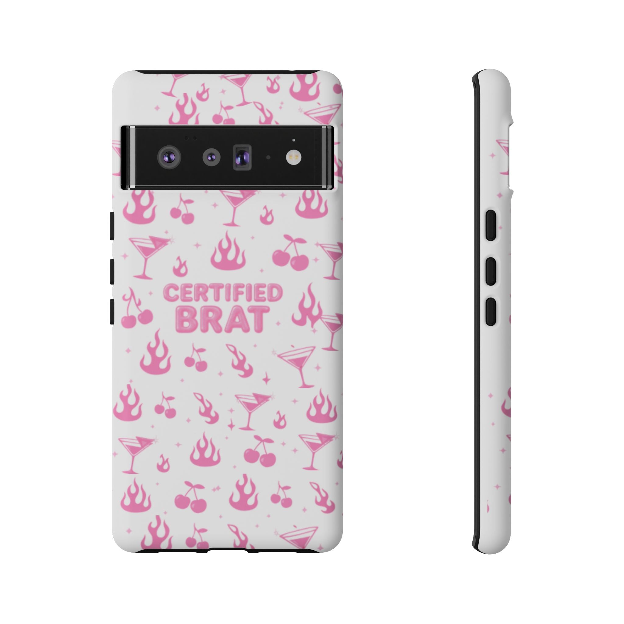 Certified Brat Pink Pattern Phone Case