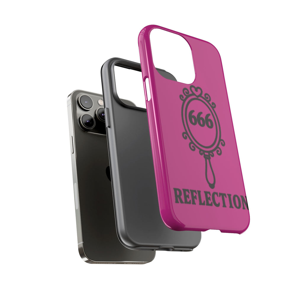 Black & Pink 666 Reflection Phone Case