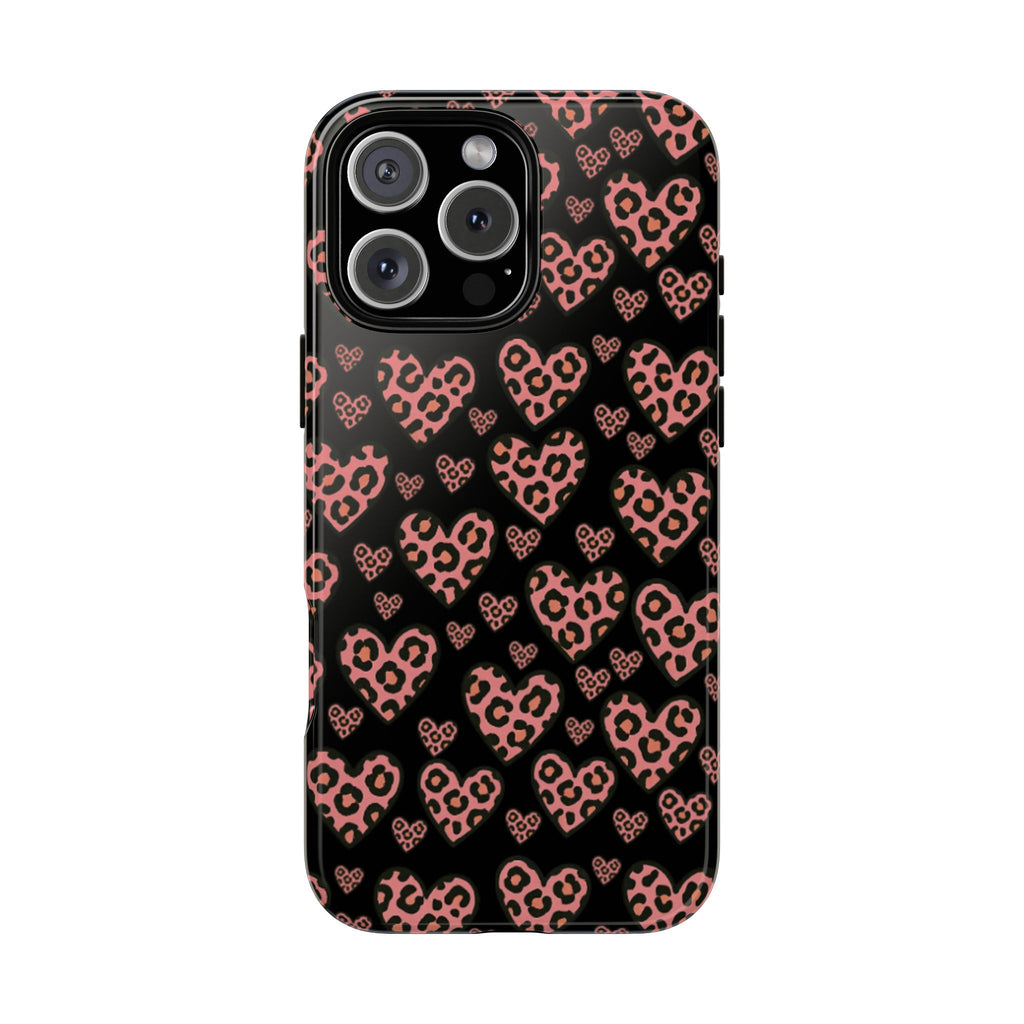 Leopard Heart Phone Case