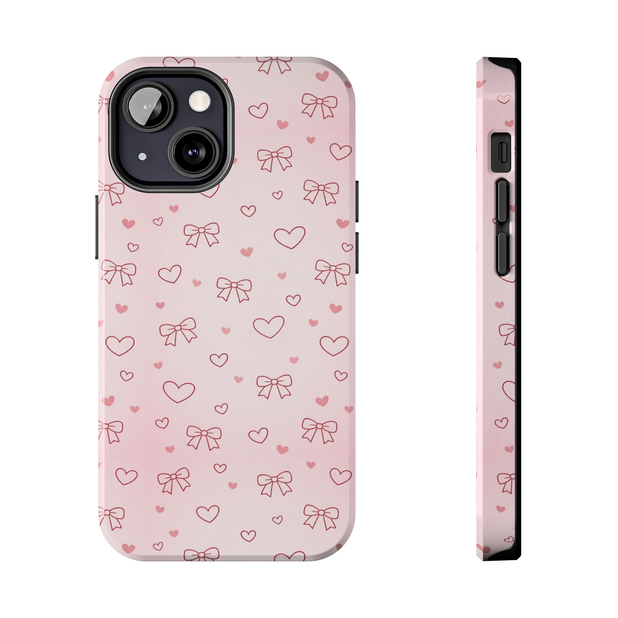 Pink Hearts & Bows Phone Case