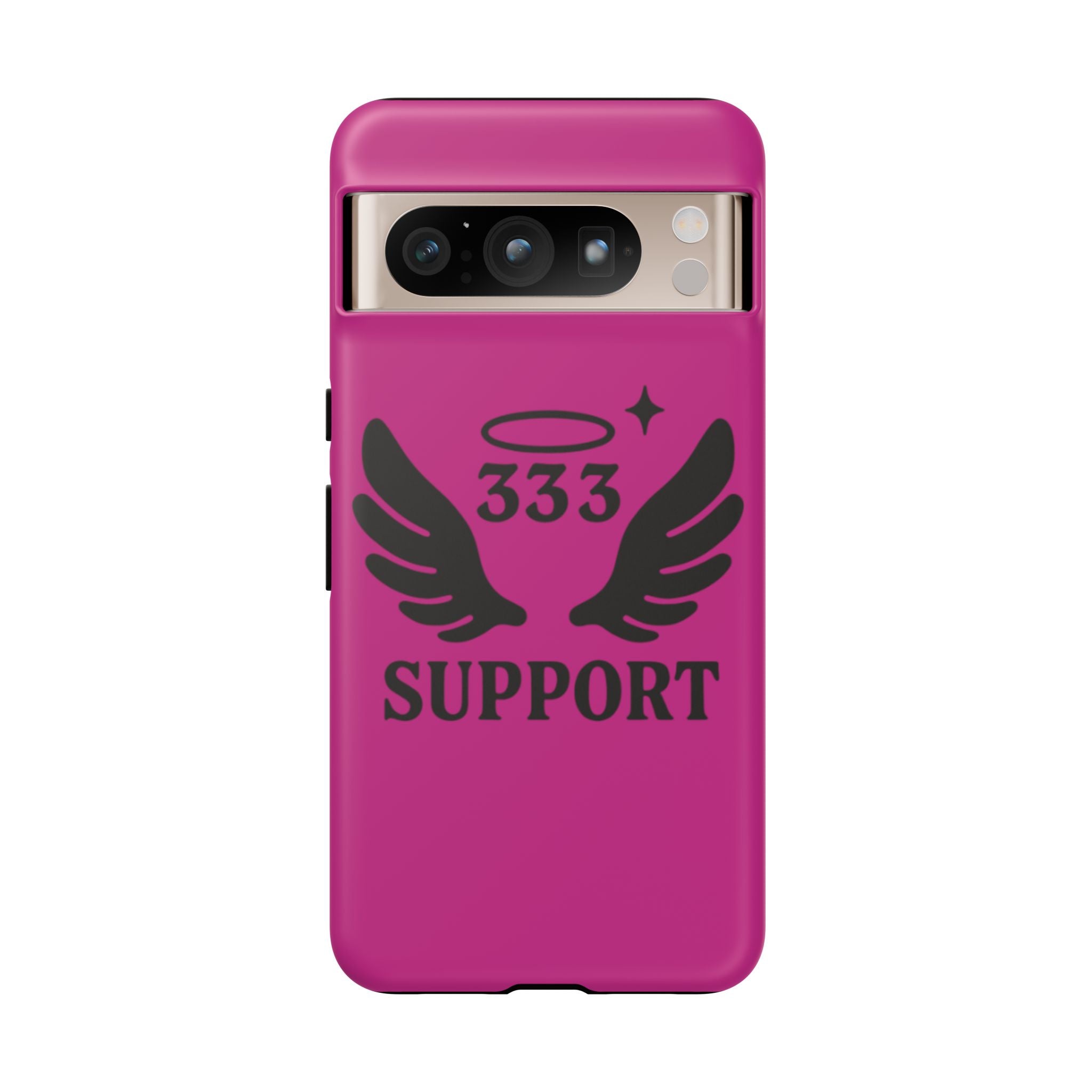 Black & Pink 333 Support Phone Case